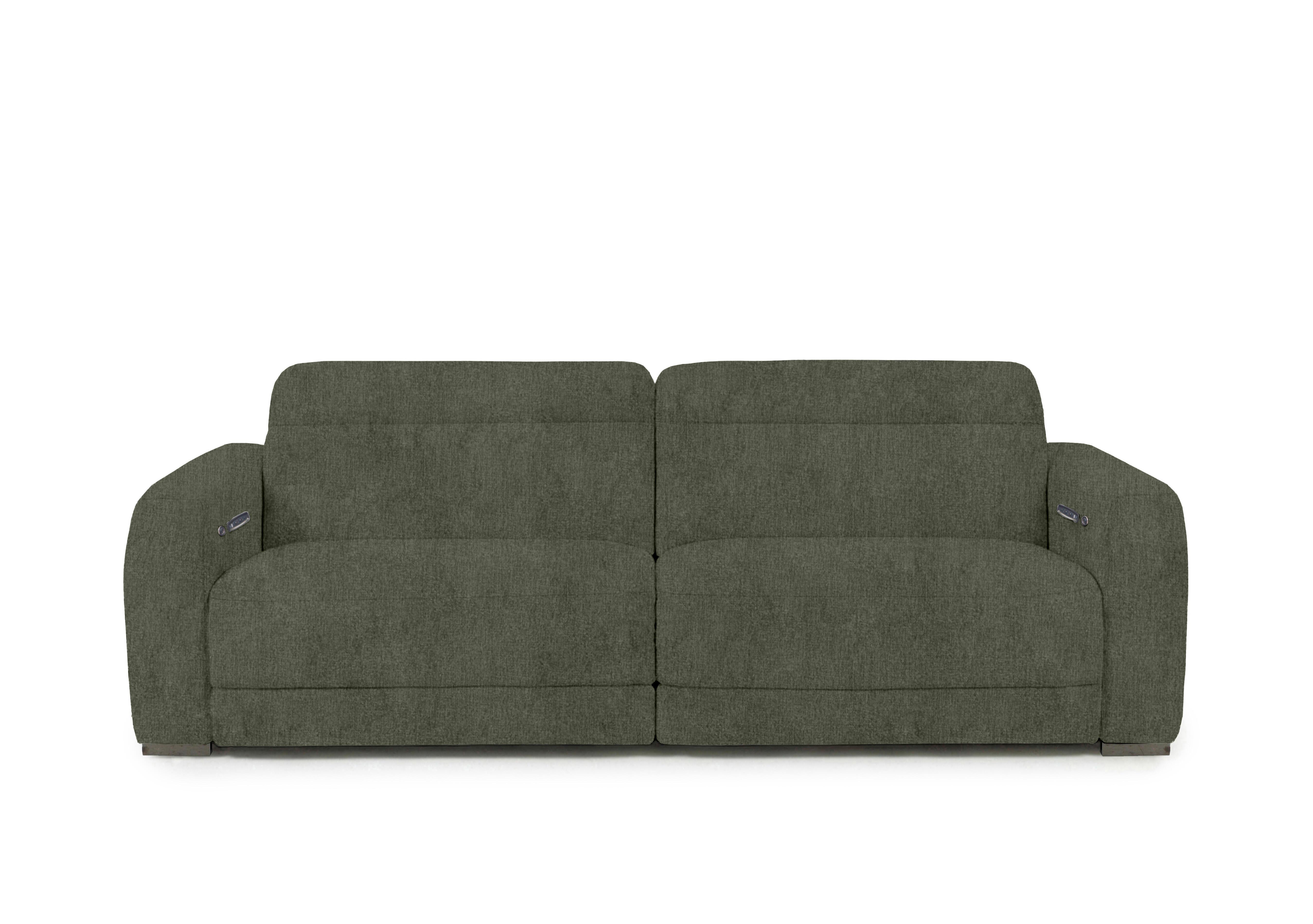 Edison Large Fabric 3 Seater Sofa in Fab-Crn-R353 Forest Green Gm on Furniture Village