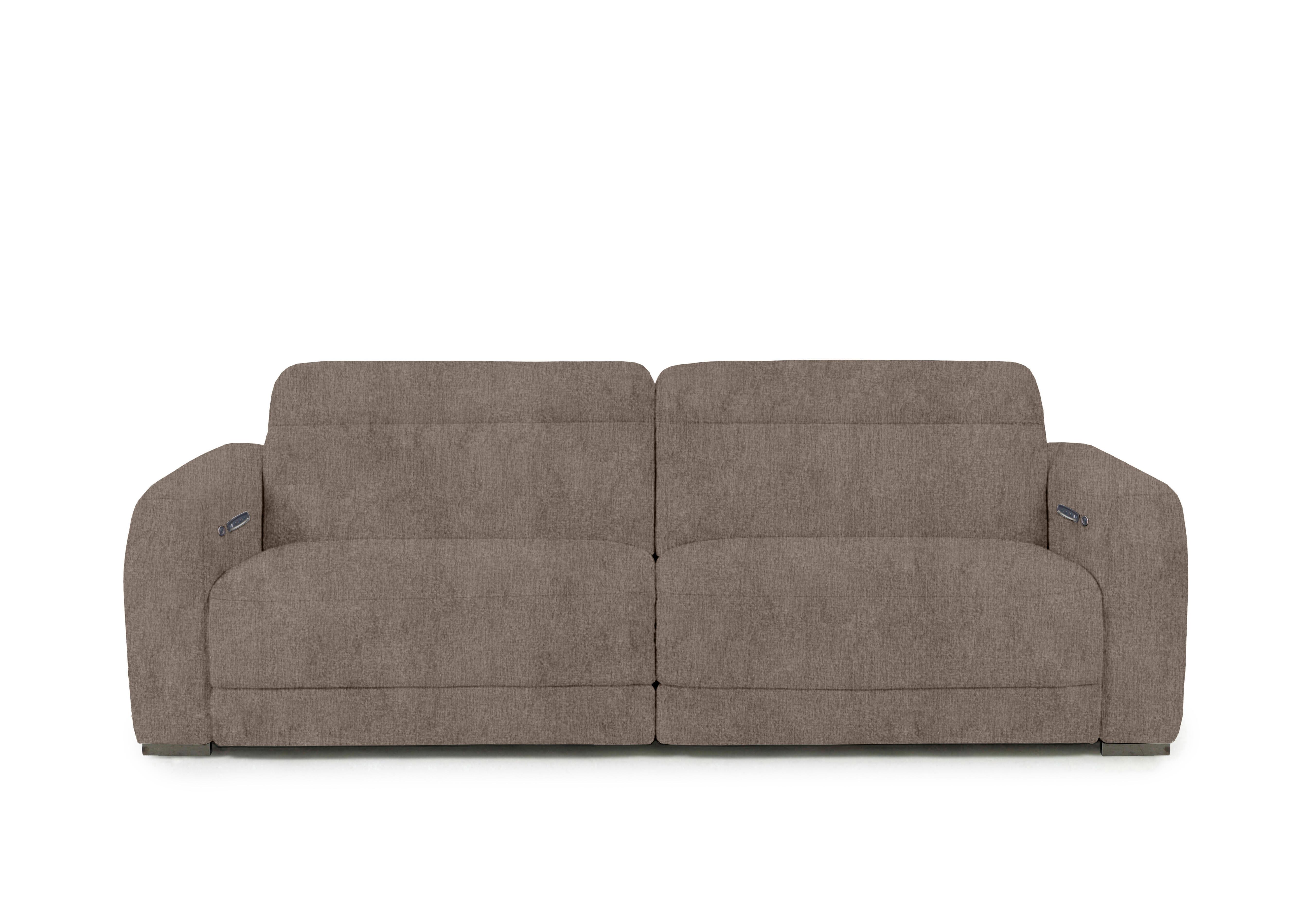 Edison Large Fabric 3 Seater Sofa in Fab-Crn-R431 Brown Gm on Furniture Village