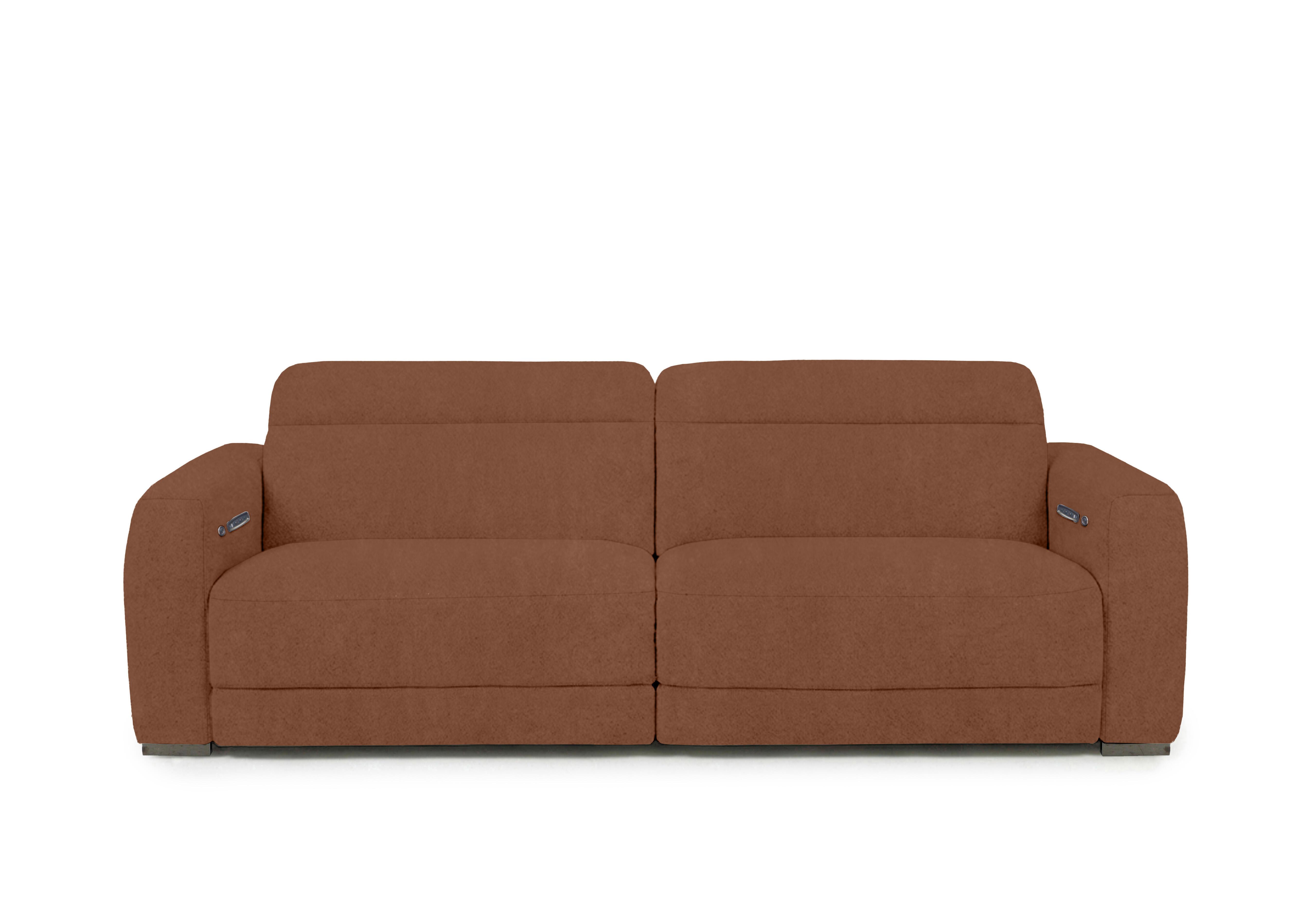 Edison Large Fabric 3 Seater Sofa in Fab-Dab-R13 Rust Gm on Furniture Village
