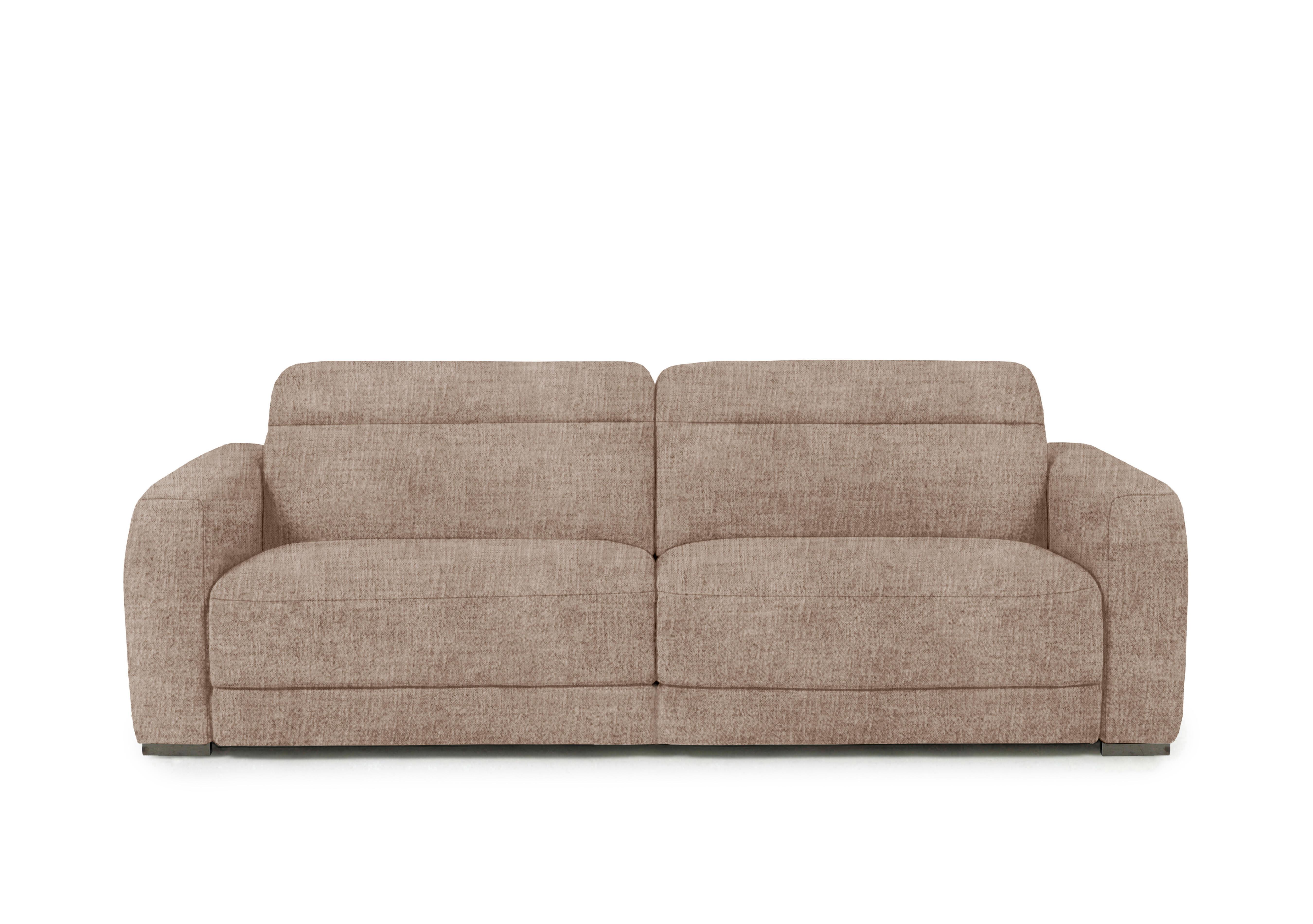 Edison Large Fabric 3 Seater Sofa in Fab-Mga-R13 Light Brown Gm on Furniture Village
