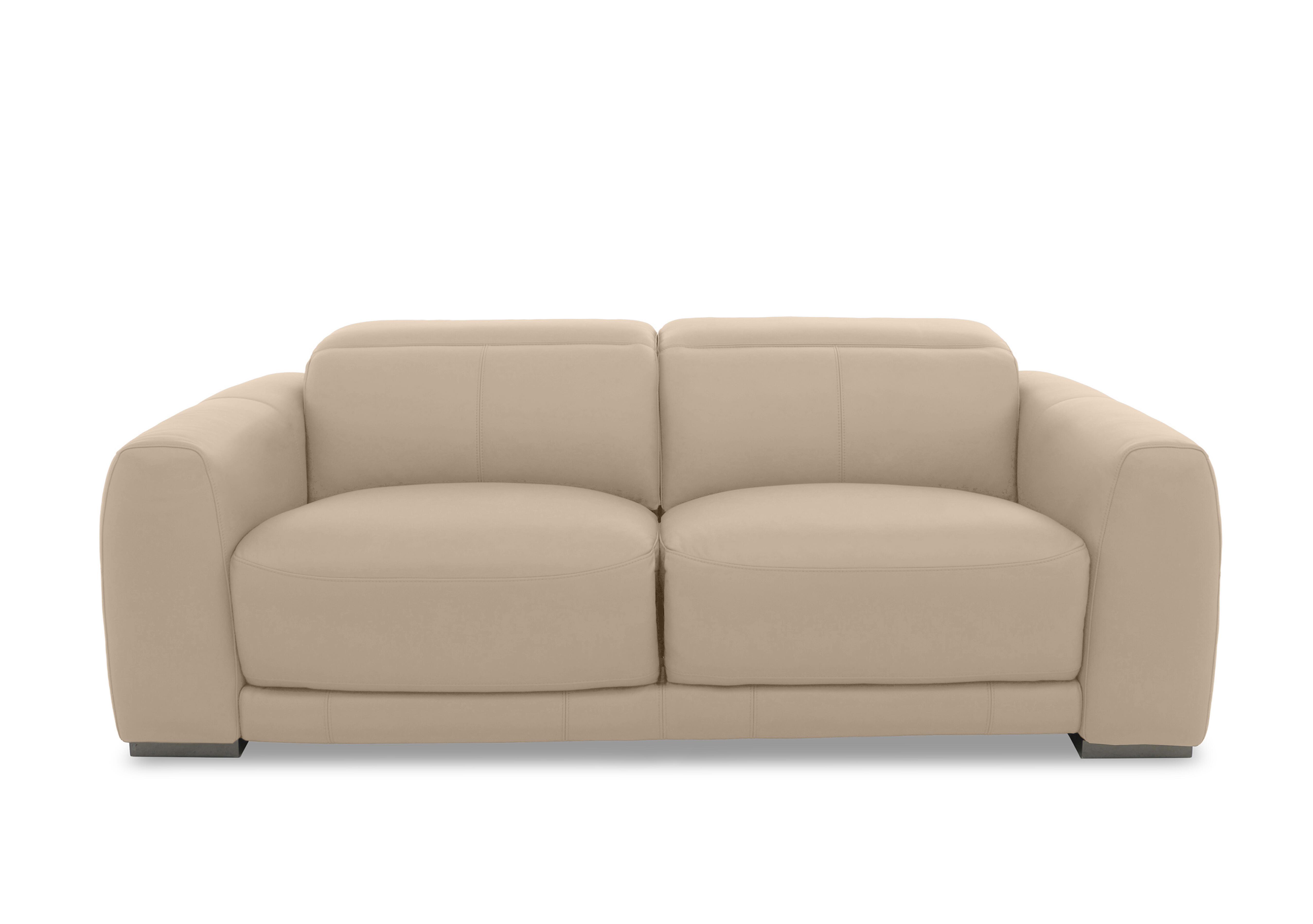 Edison Large Leather 3 Seater Sofa in Nw-039c Pebble Gm on Furniture Village