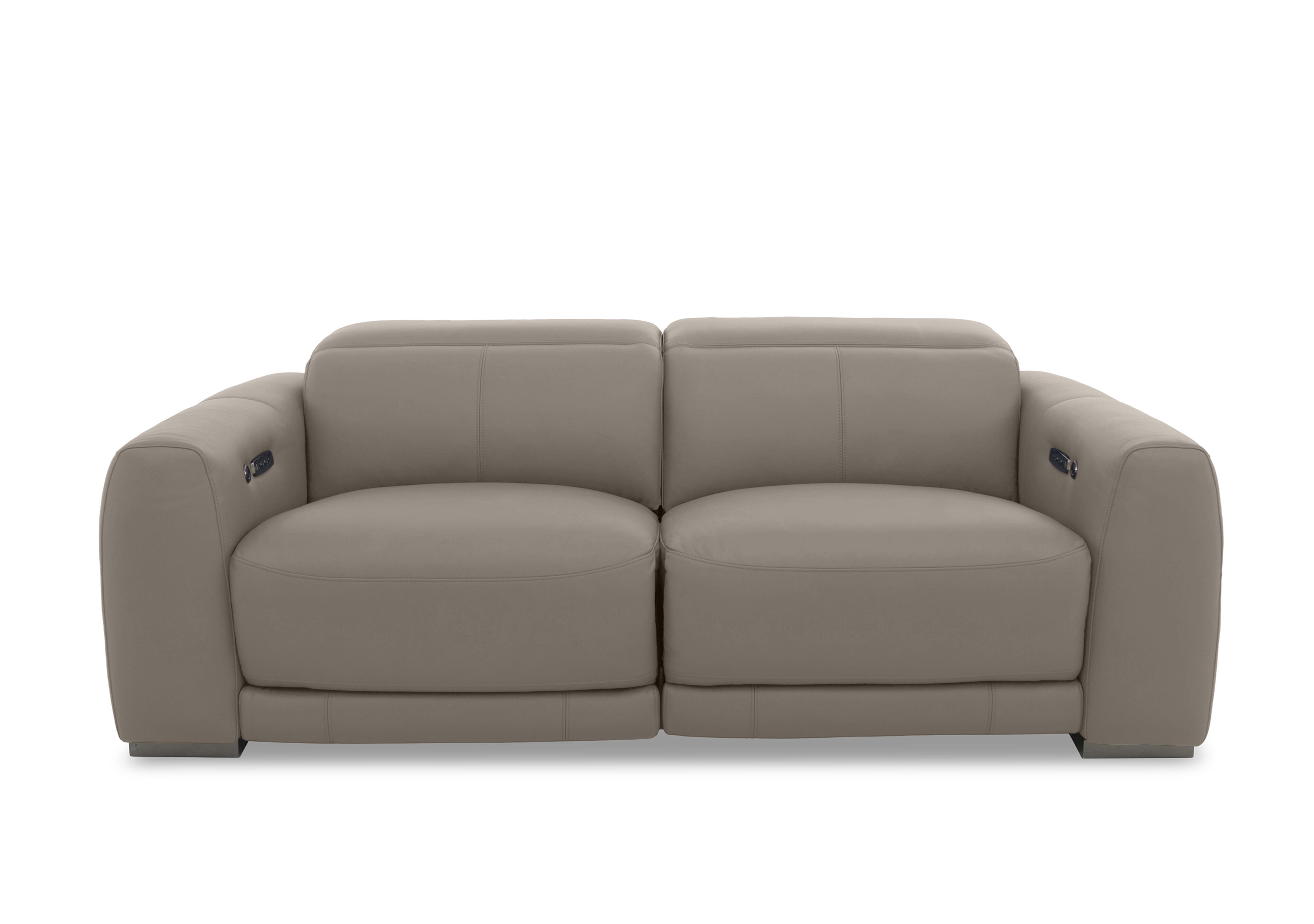 Edison Large Leather 3 Seater Sofa in Nw-513e Pine Bark Gm on Furniture Village