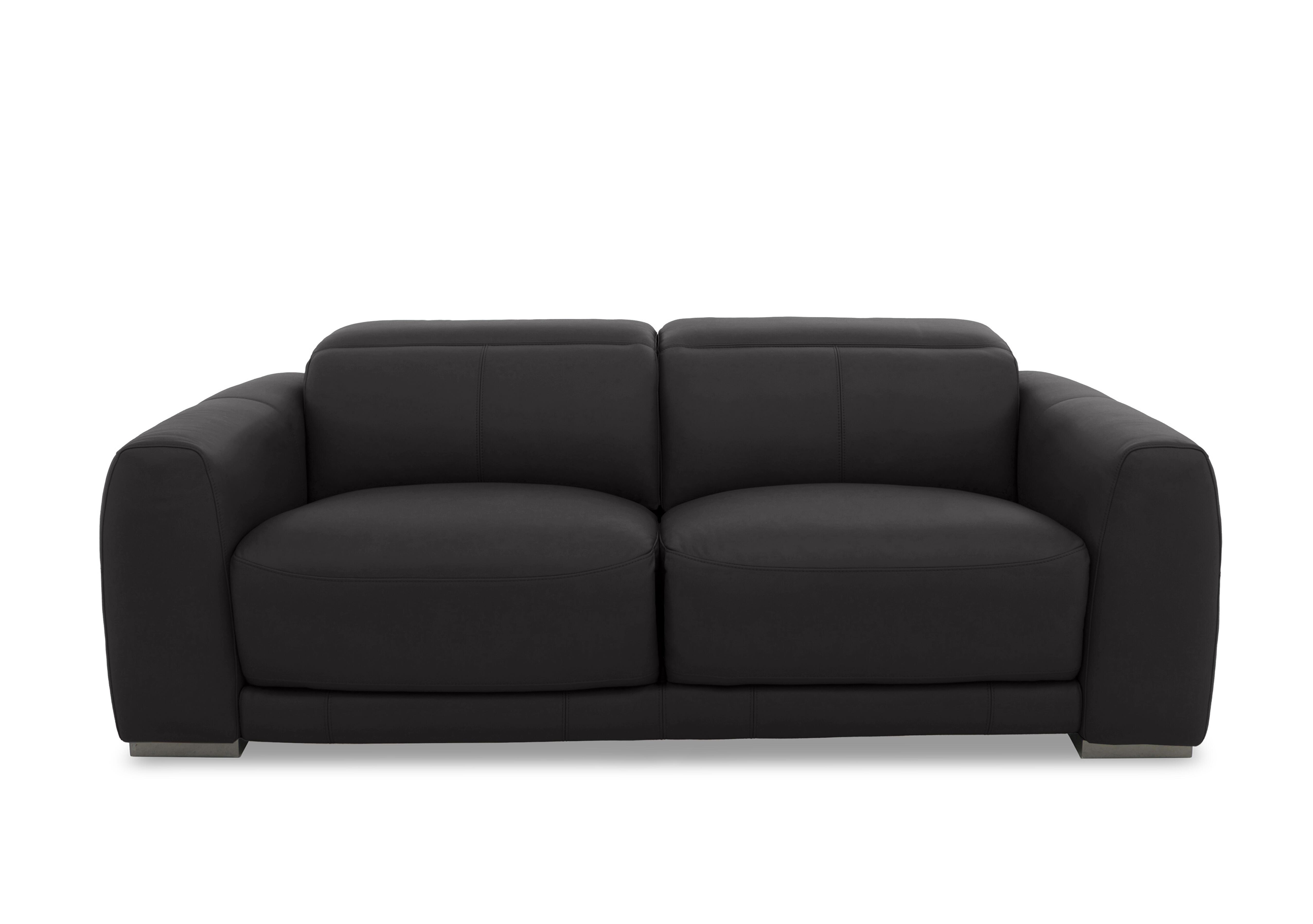 Edison Large Leather 3 Seater Sofa in Nw-517e Shale Grey Gm on Furniture Village