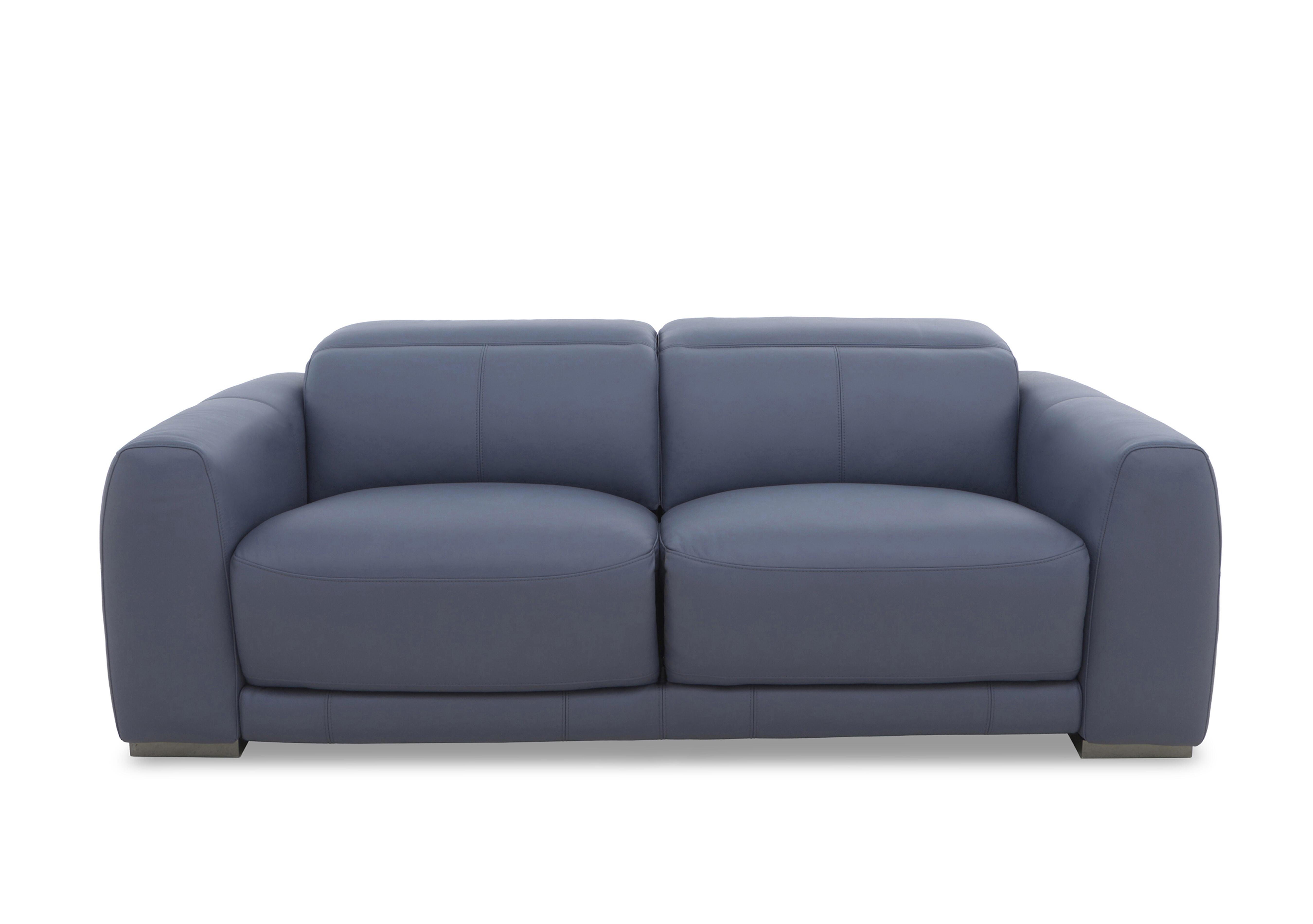 Edison Large Leather 3 Seater Sofa in Nw-681e Ocean Gm on Furniture Village