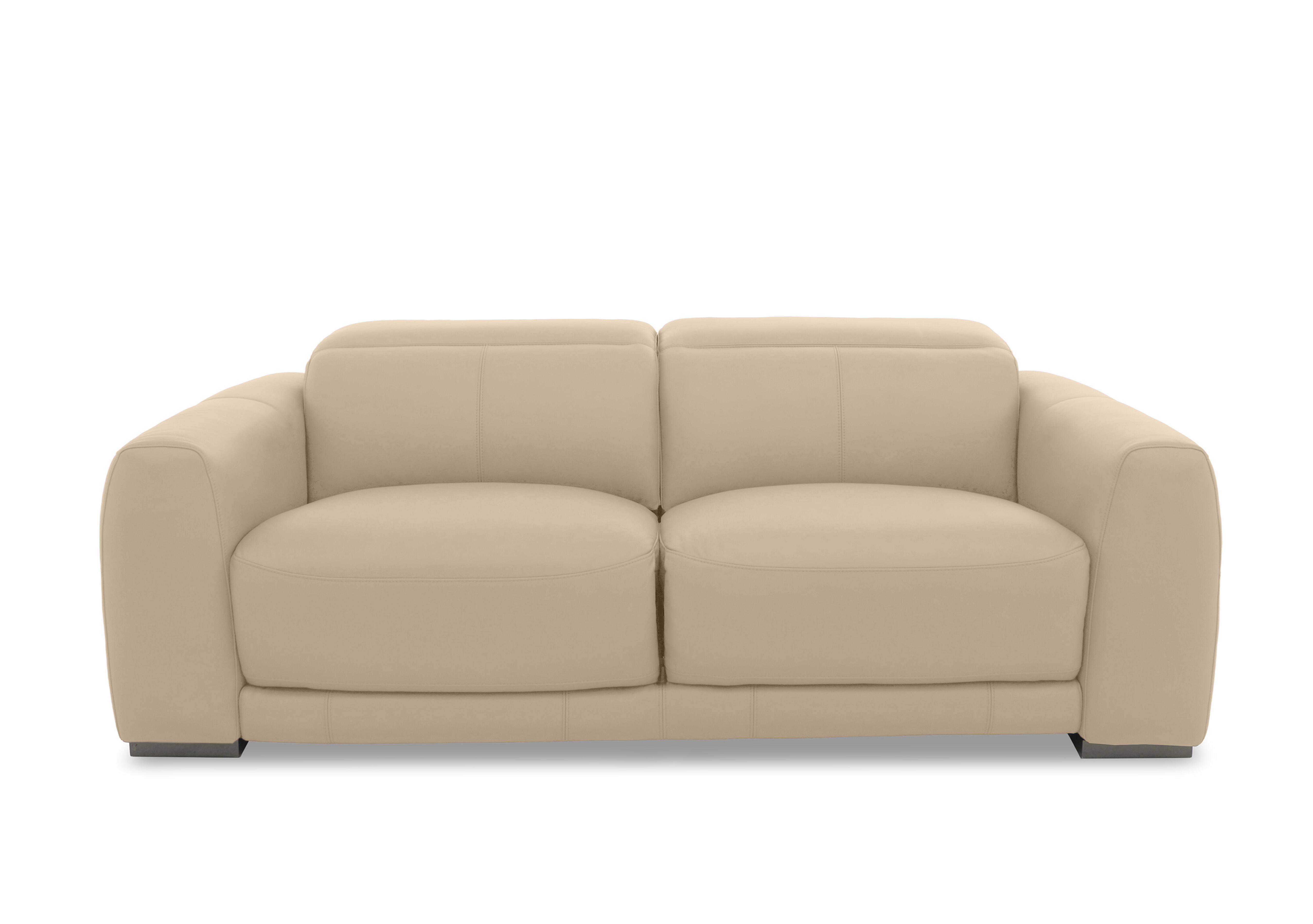 Edison Large Leather 3 Seater Sofa in Nw-8475 Nude Gm on Furniture Village