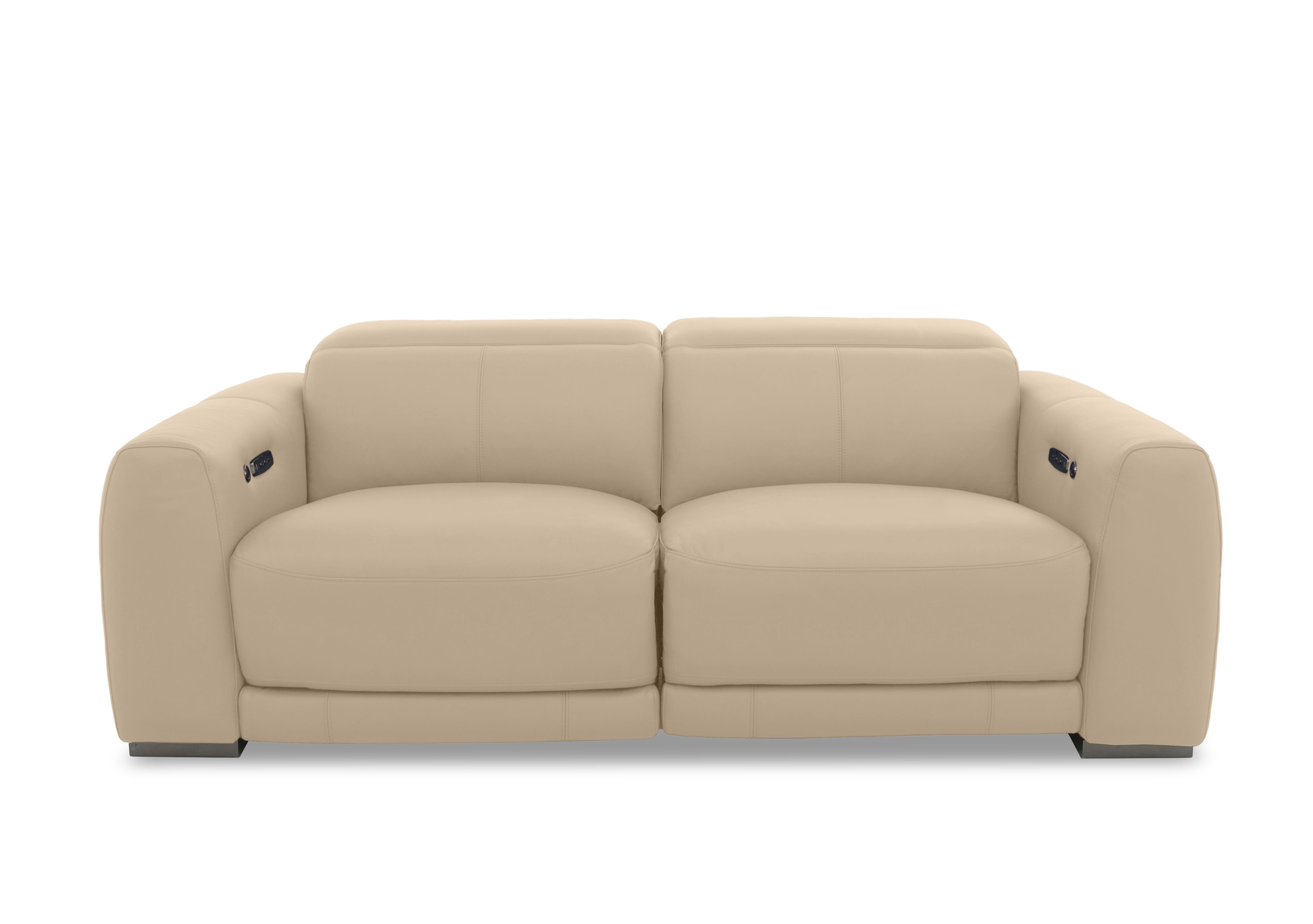 Edison Large Leather 3 Seater Sofa in Nw-8475 Nude Gm on Furniture Village