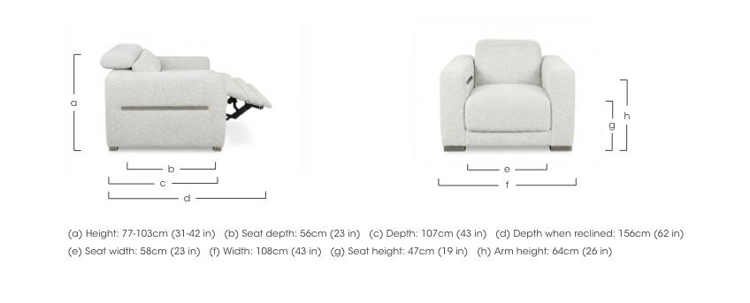 Edison Fabric Chair in  on Furniture Village