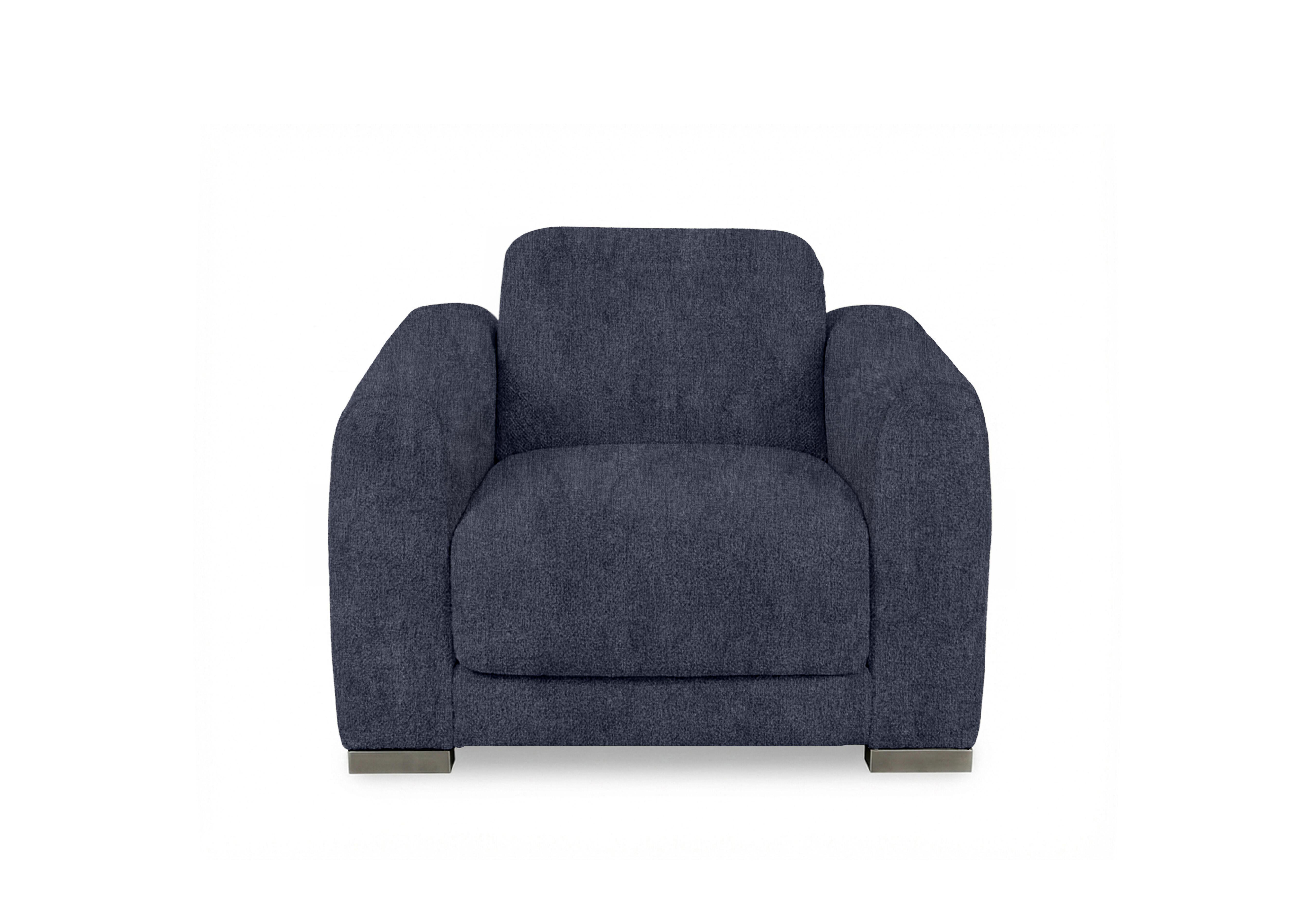 Edison Fabric Chair in Fab-Crn-R101 Ink Gm on Furniture Village