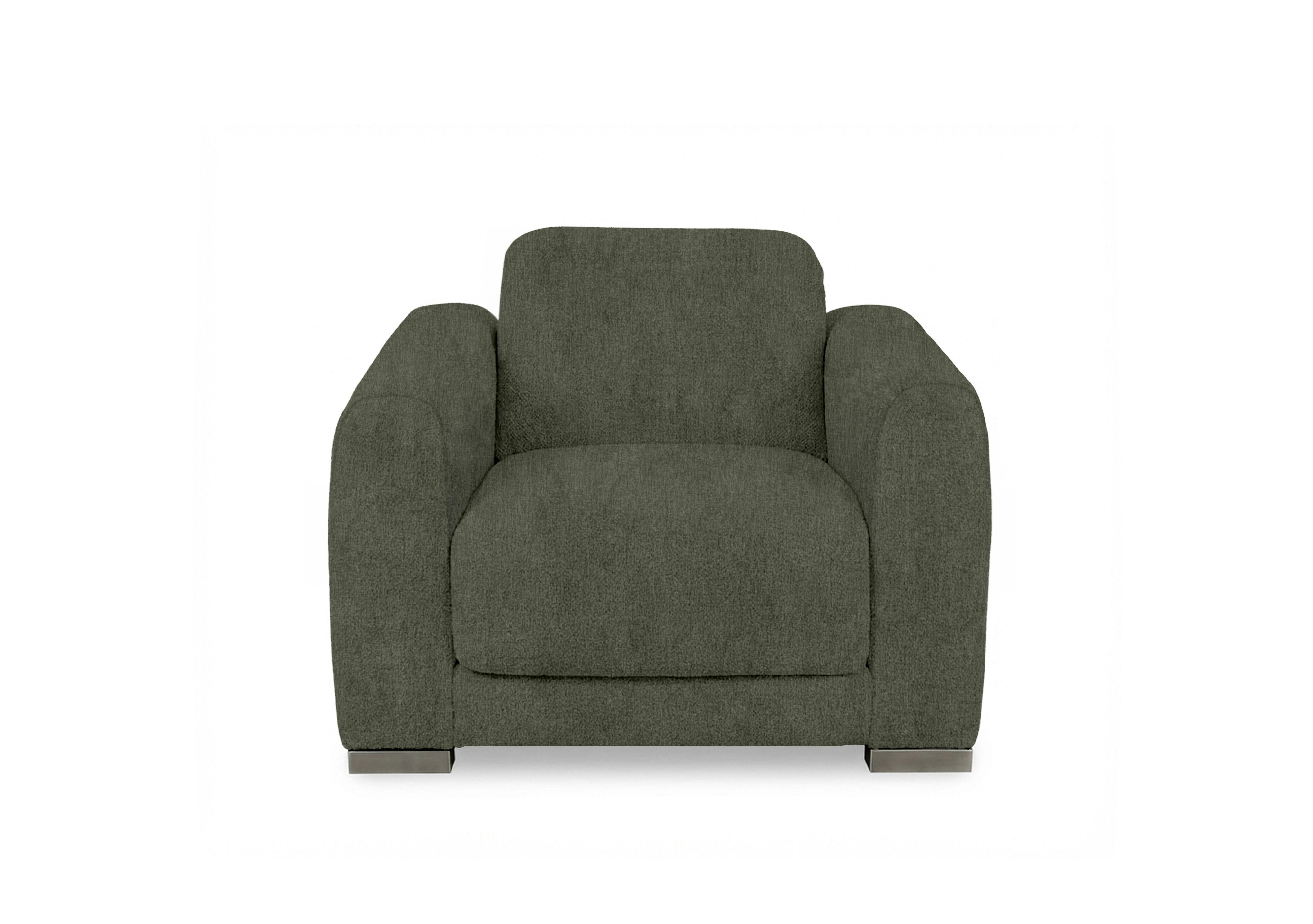 Edison Fabric Chair in Fab-Crn-R353 Forrest Green Gm on Furniture Village
