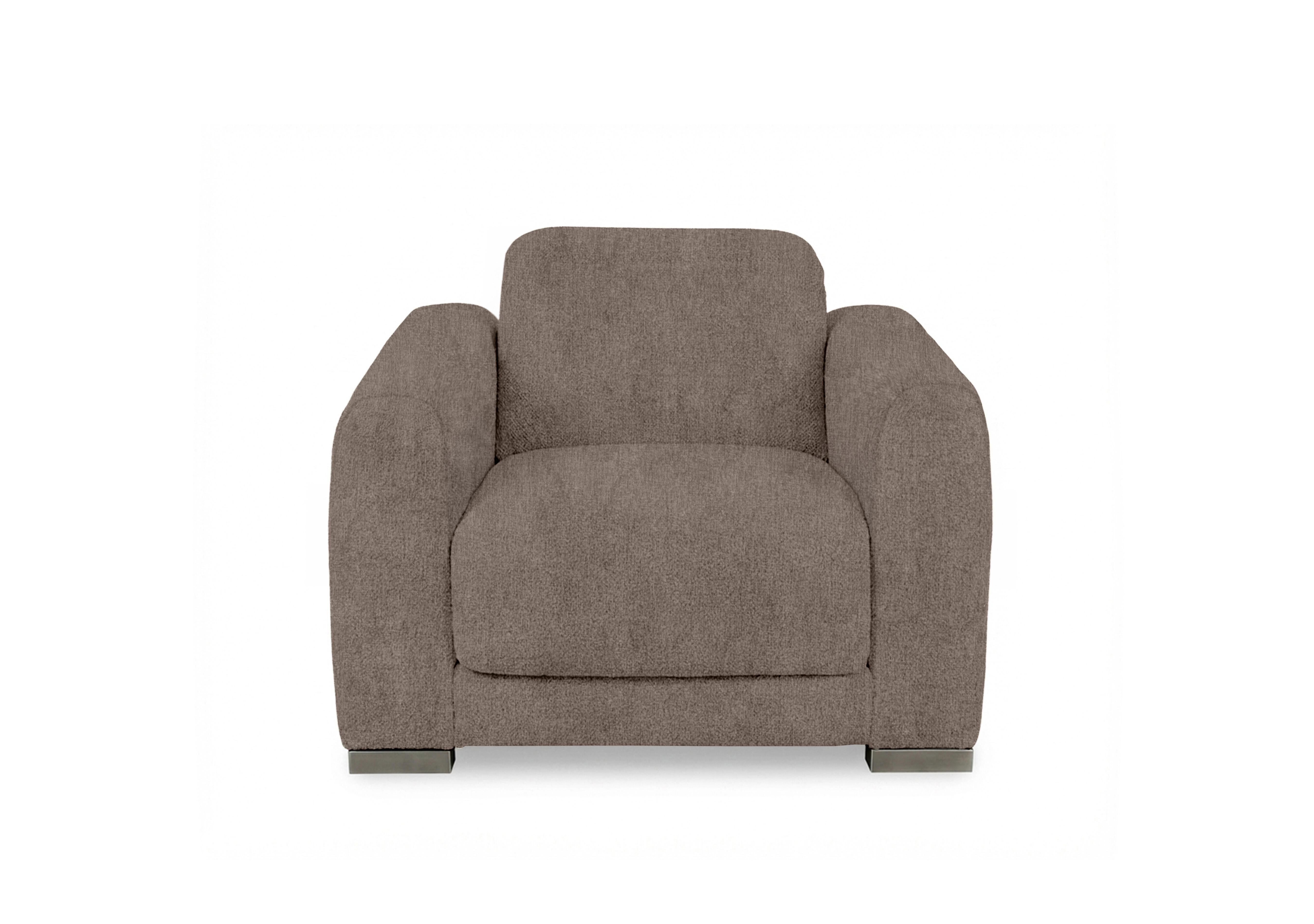 Edison Fabric Chair in Fab-Crn-R431 Brown Gm on Furniture Village