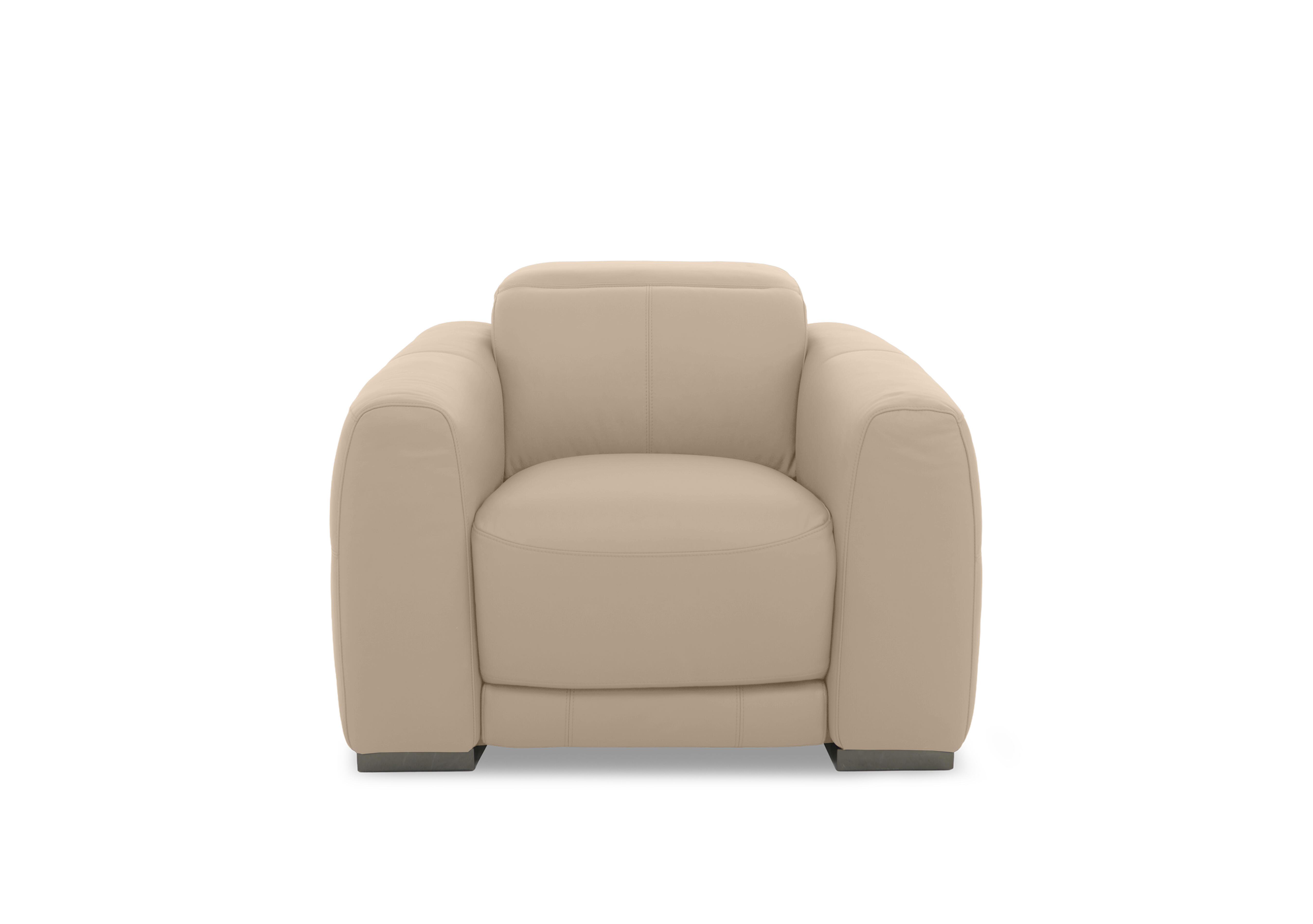 Edison Leather Chair in Nw-039c Pebble Gm on Furniture Village