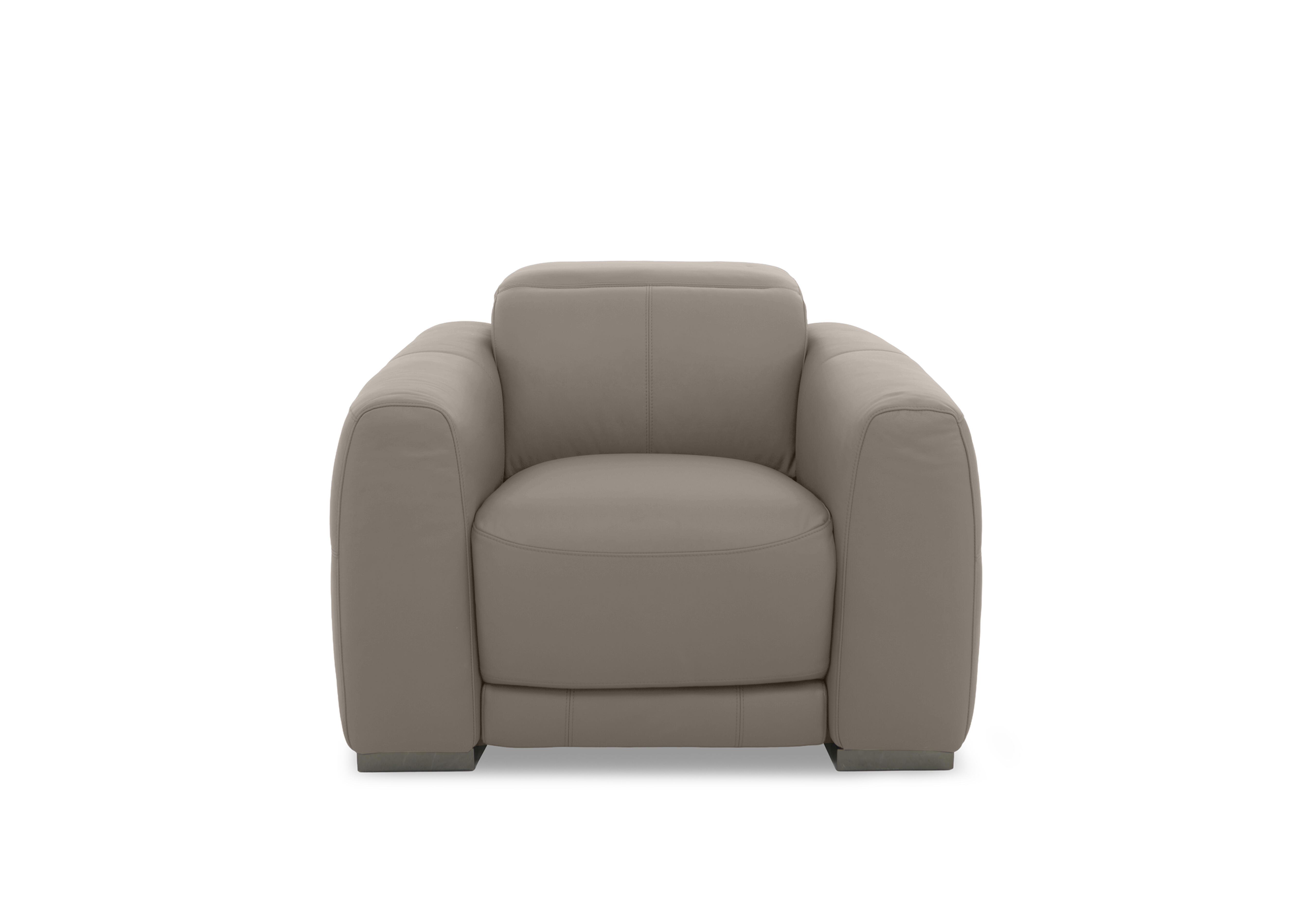 Edison Leather Chair in Nw-513e Pine Bark Gm on Furniture Village