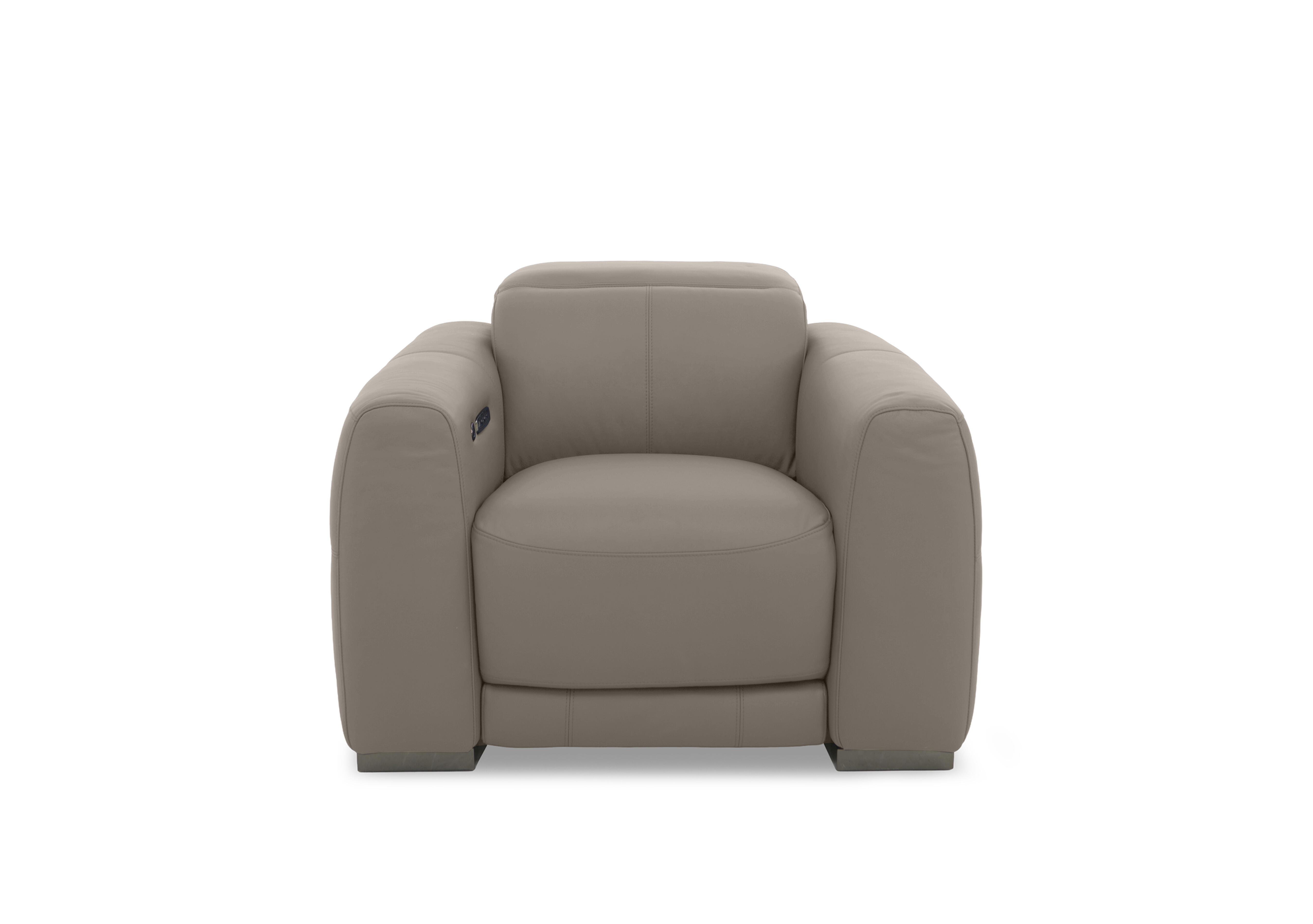 Edison Leather Chair in Nw-513e Pine Bark Gm on Furniture Village