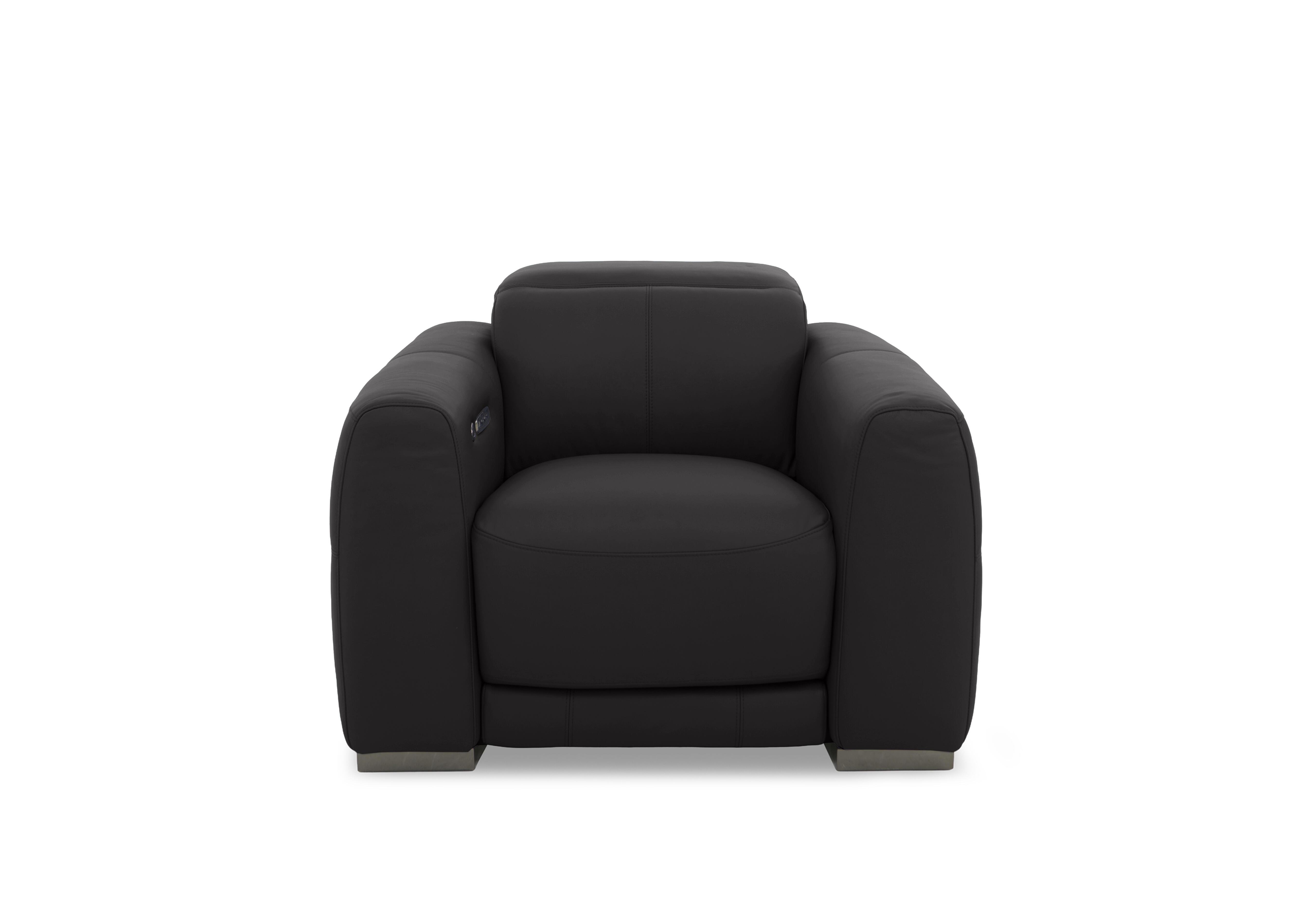 Edison Leather Chair in Nw-517e Shale Grey Gm on Furniture Village