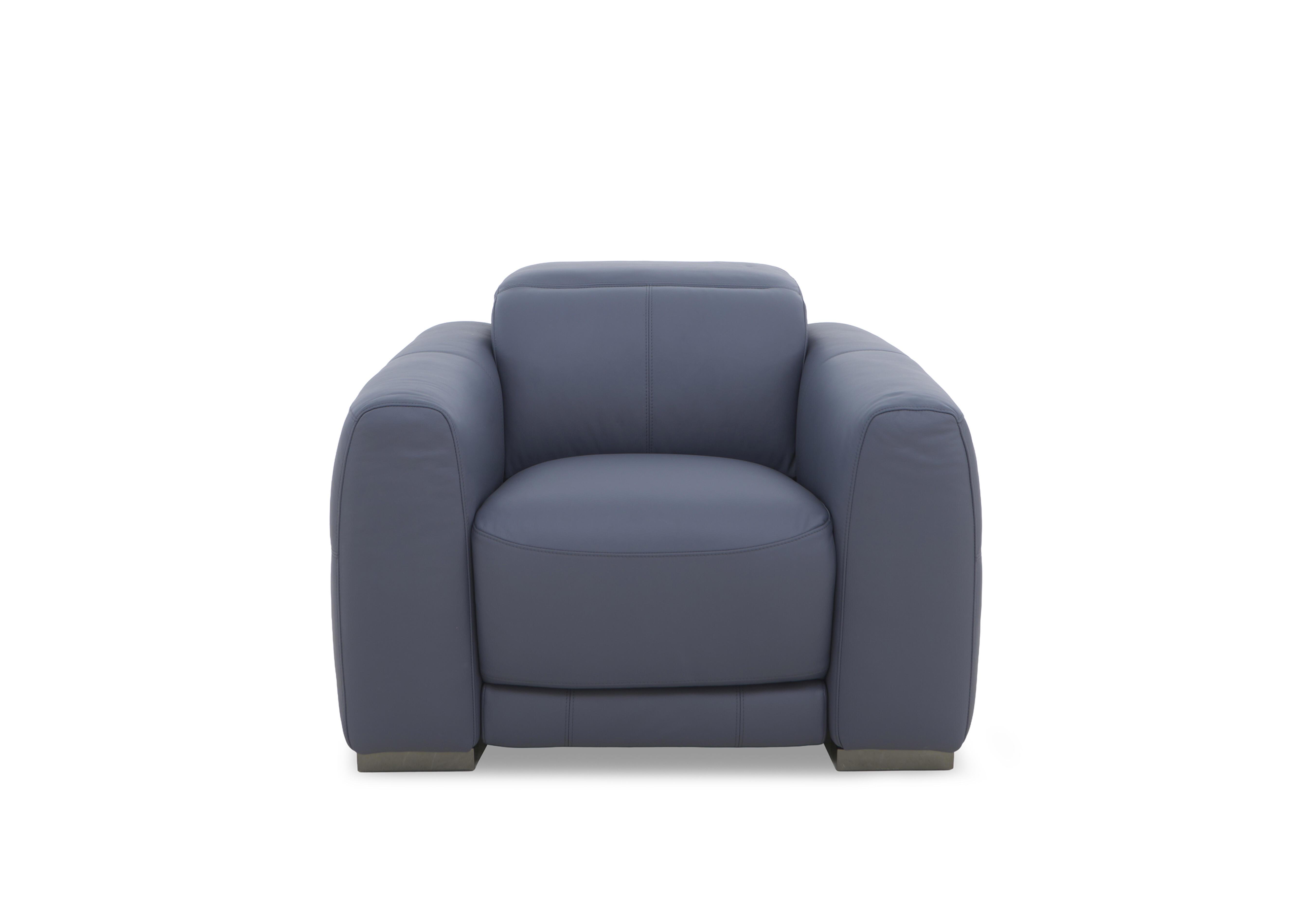 Edison Leather Chair in Nw-681e Ocean Gm on Furniture Village