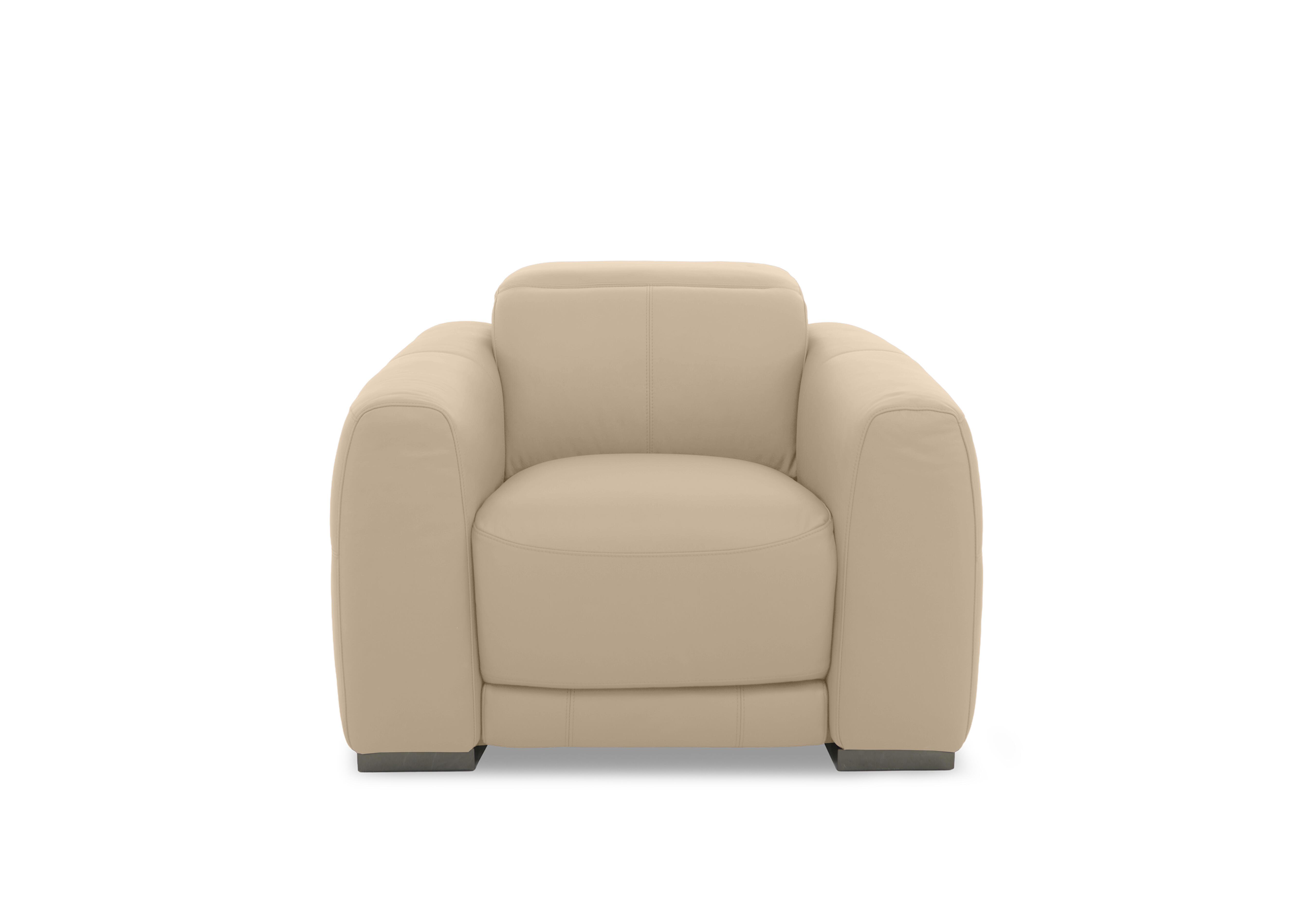Edison Leather Chair in Nw-8475 Nude Gm on Furniture Village