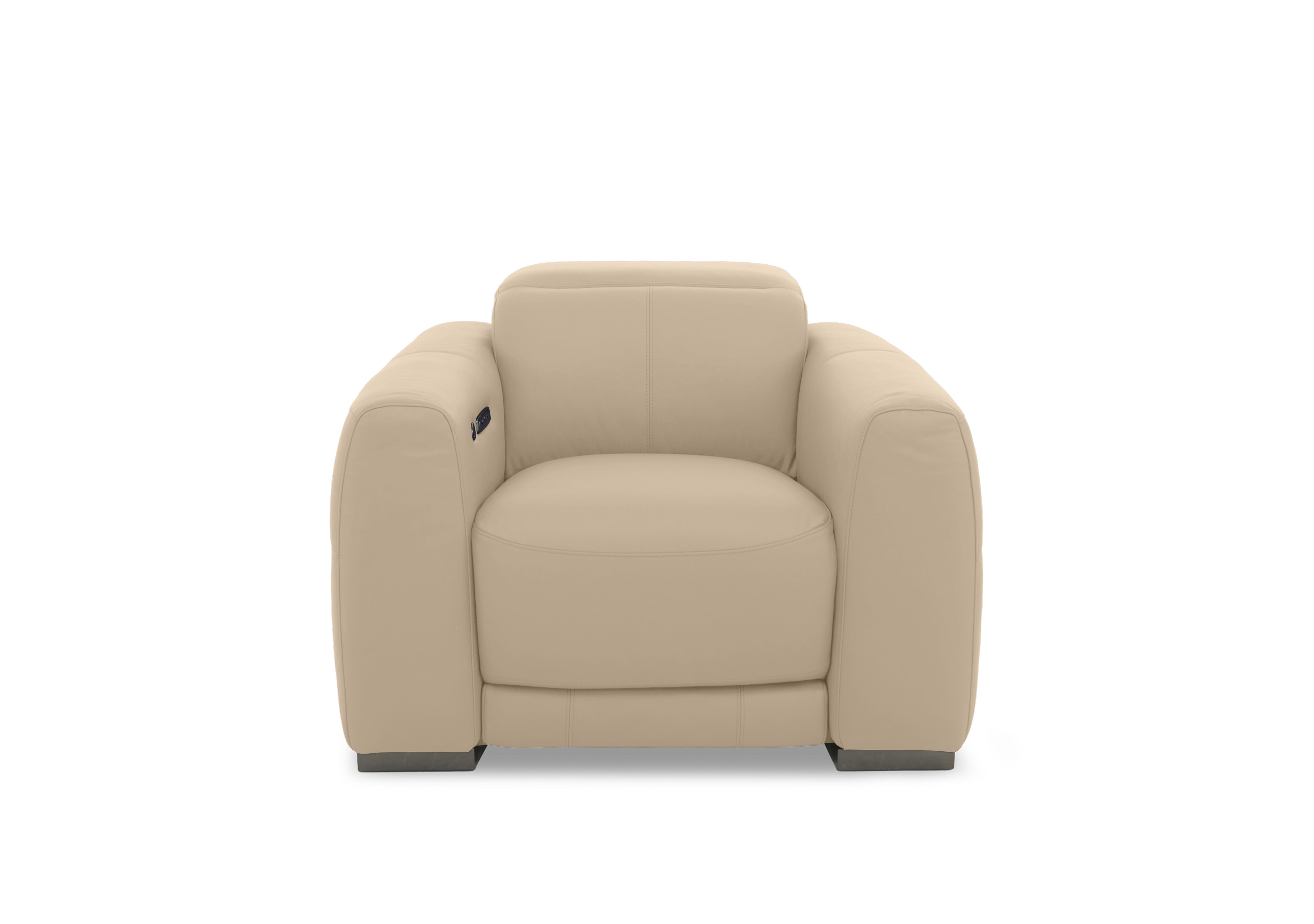 Edison Leather Chair in Nw-8475 Nude Gm on Furniture Village