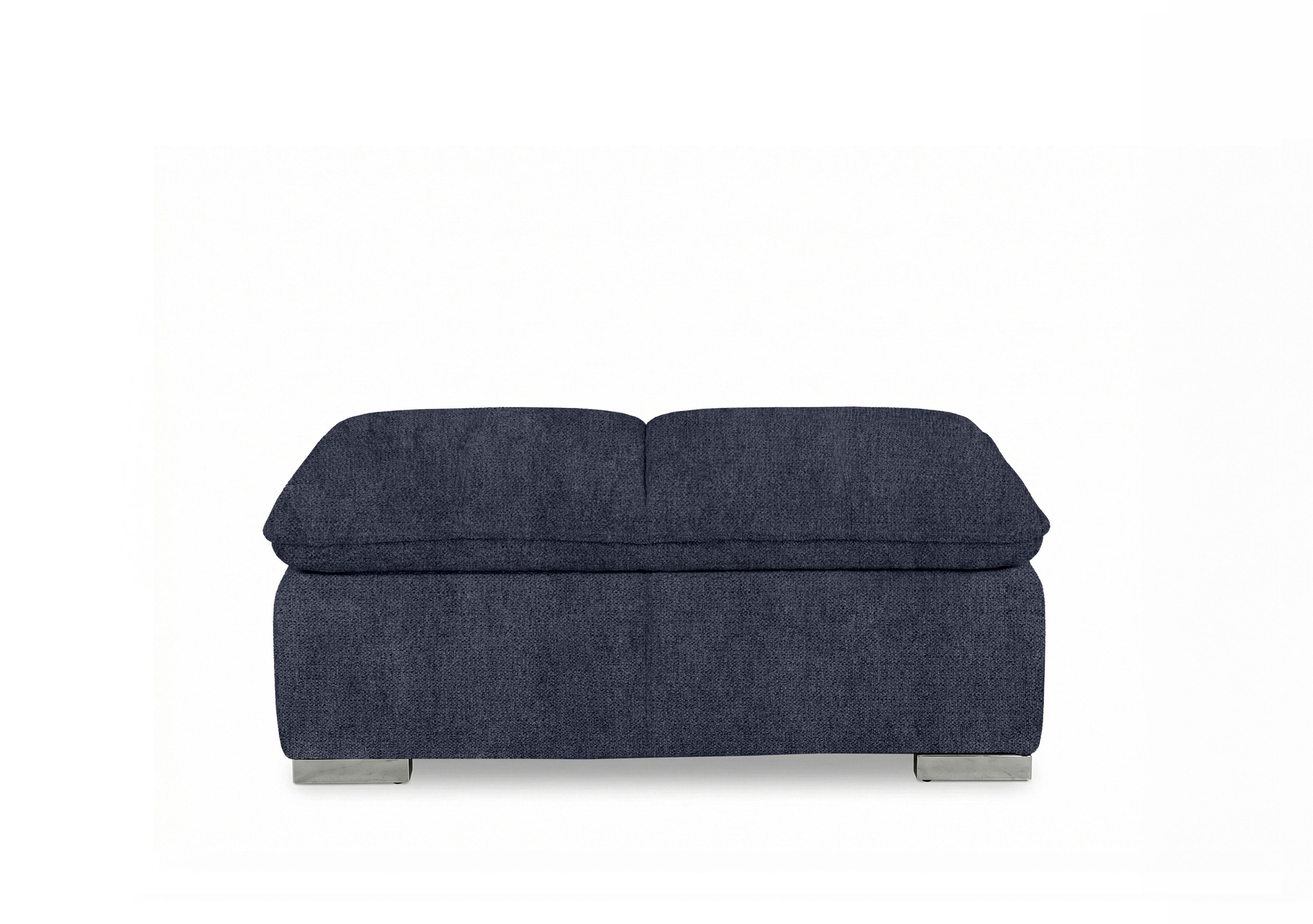 Edison Fabric Storage Chair Stool in Fab-Crn-R101 Ink Gm on Furniture Village