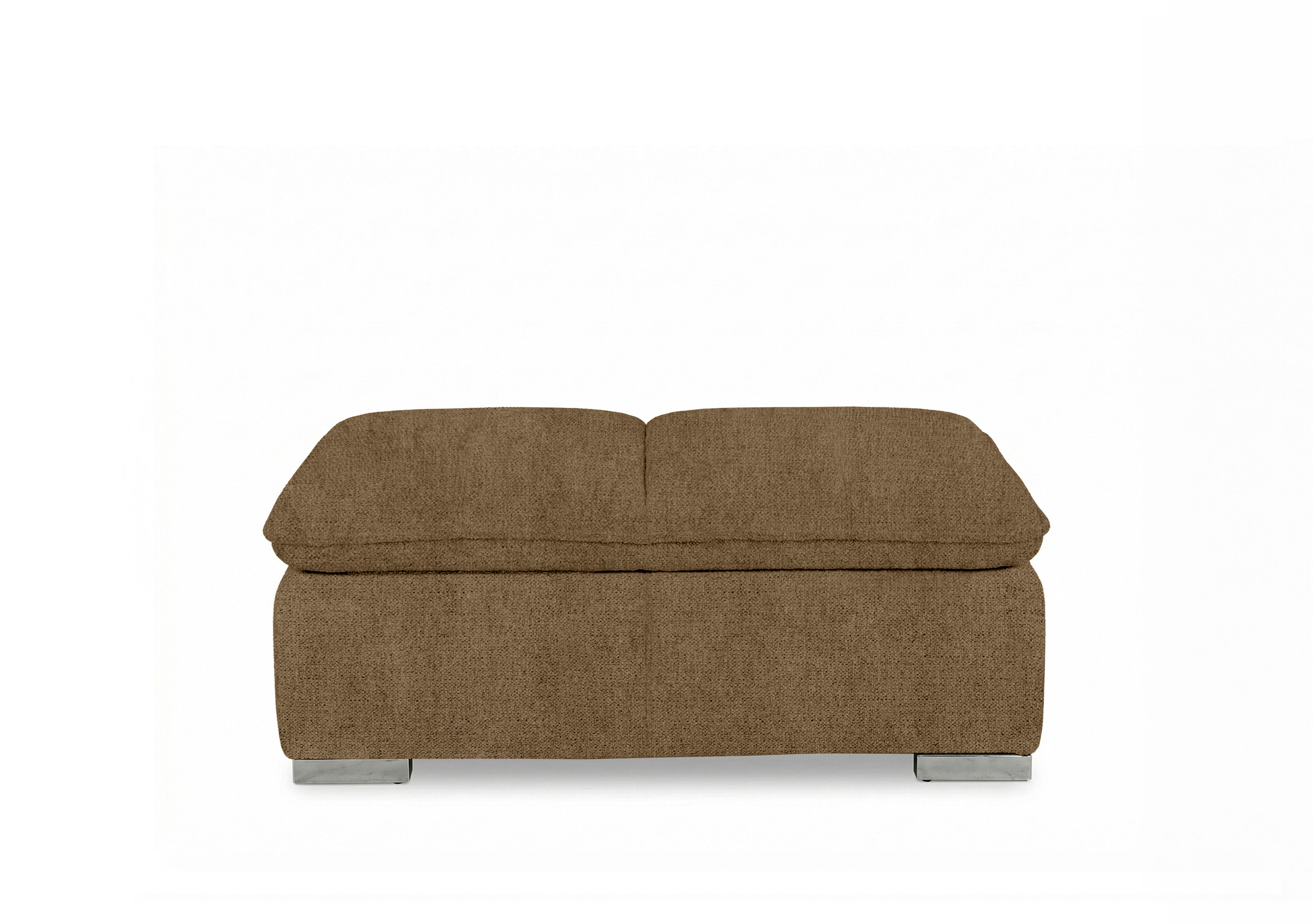 Edison Fabric Storage Chair Stool in Fab-Crn-R272 Tumeric Gm on Furniture Village