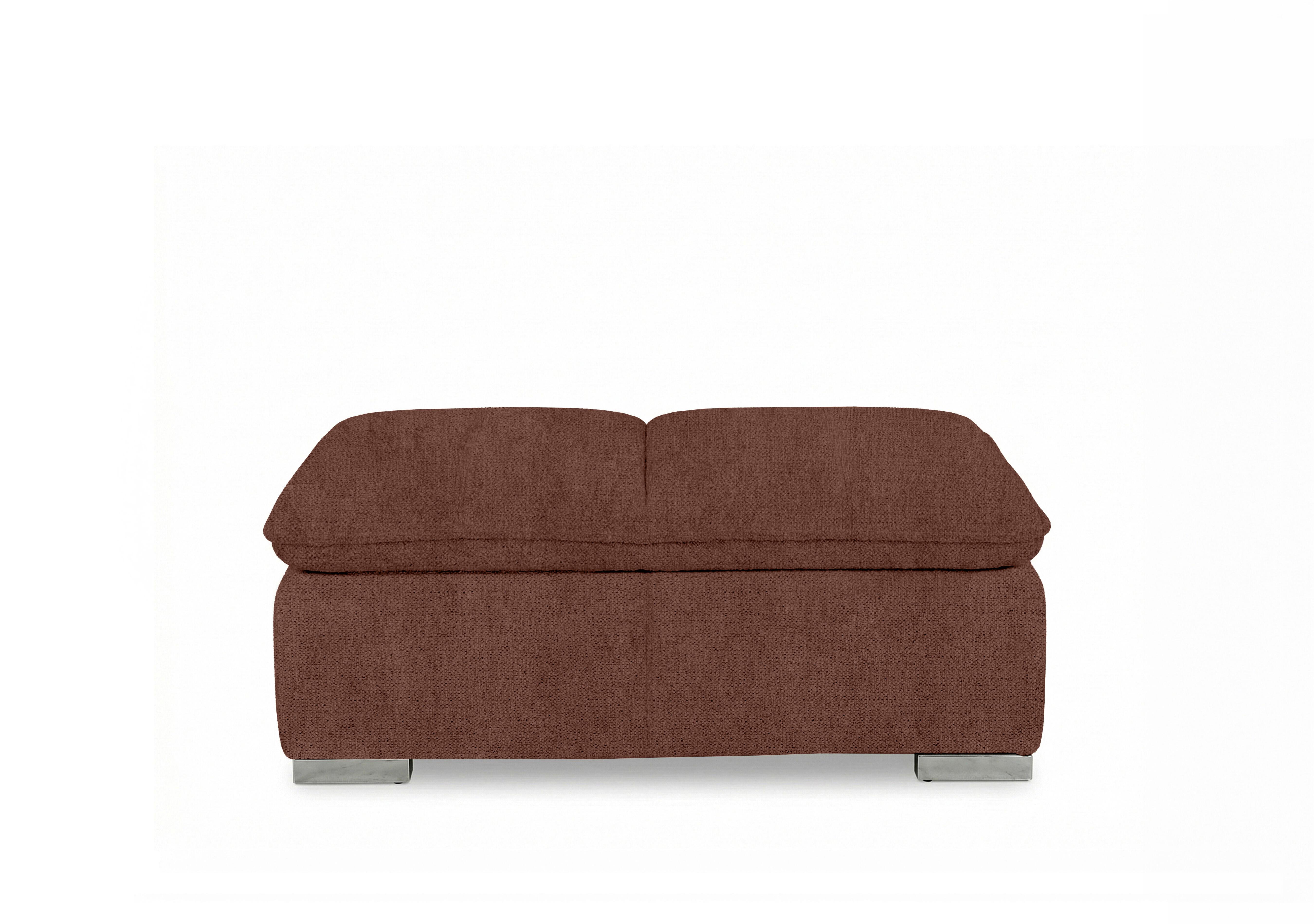 Edison Fabric Storage Chair Stool in Fab-Crn-R500 Caramel Gm on Furniture Village