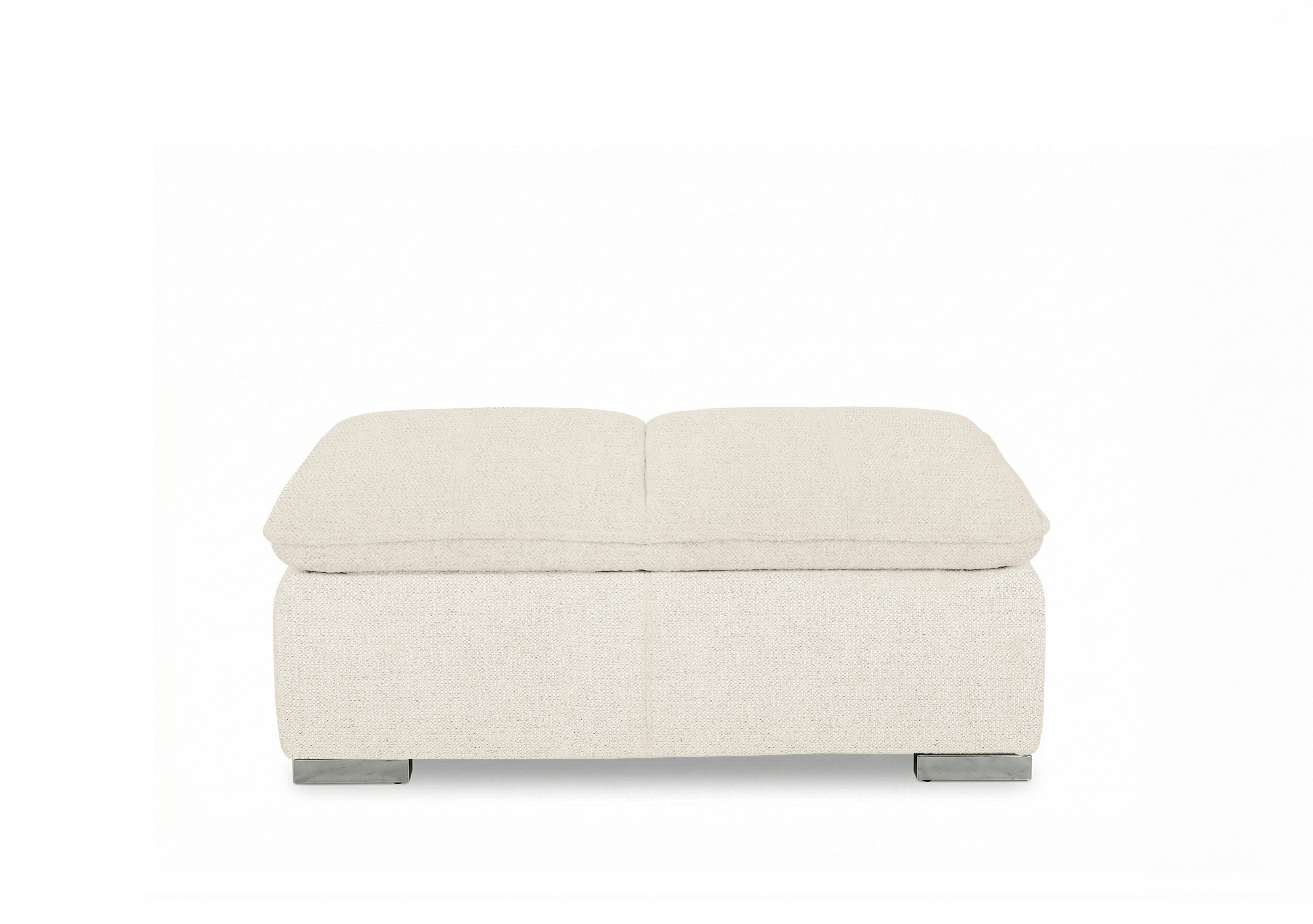 Edison Fabric Storage Chair Stool in Fab-Dab-R05 Cream Gm on Furniture Village