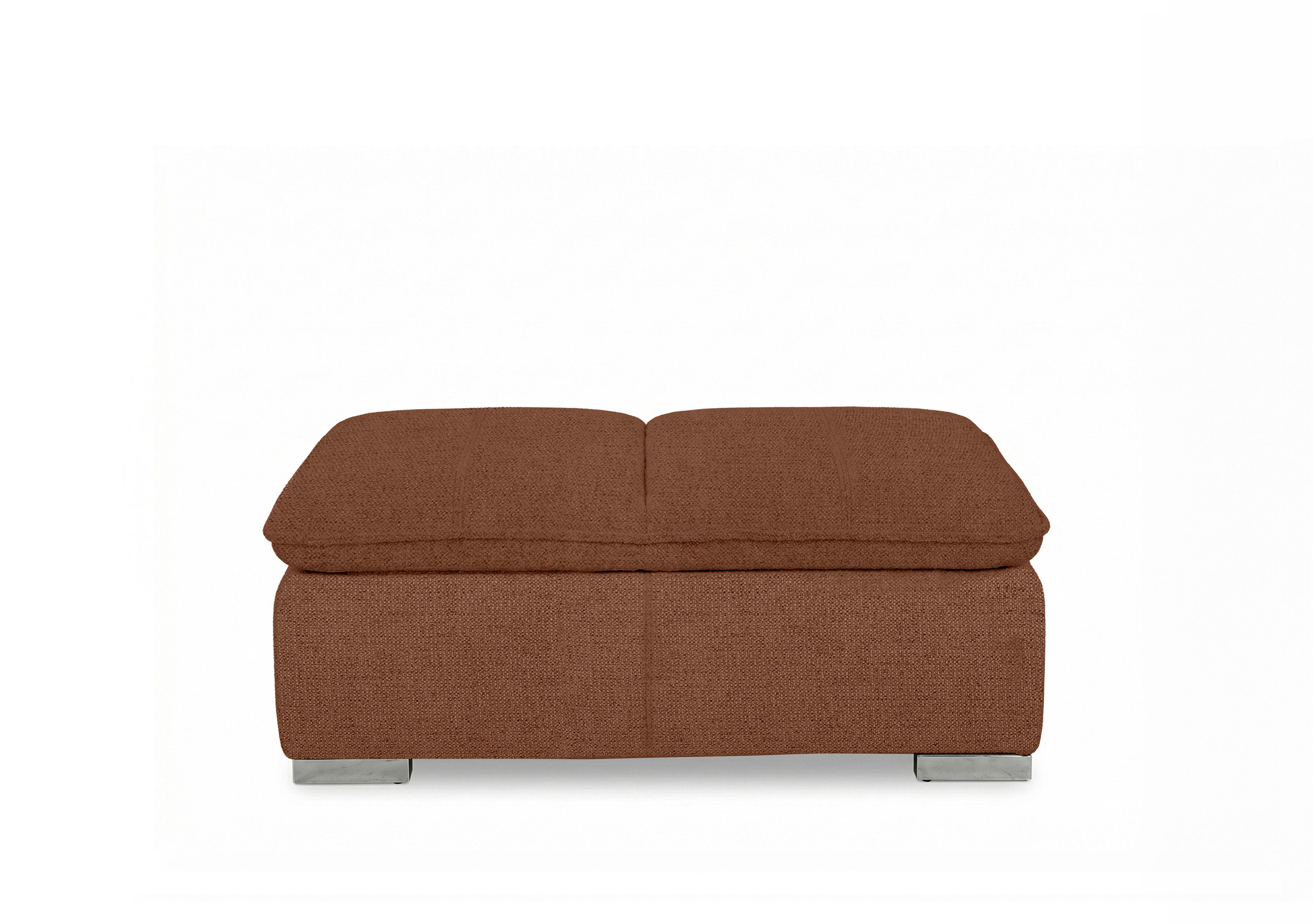 Edison Fabric Storage Chair Stool in Fab-Dab-R13 Rust Gm on Furniture Village