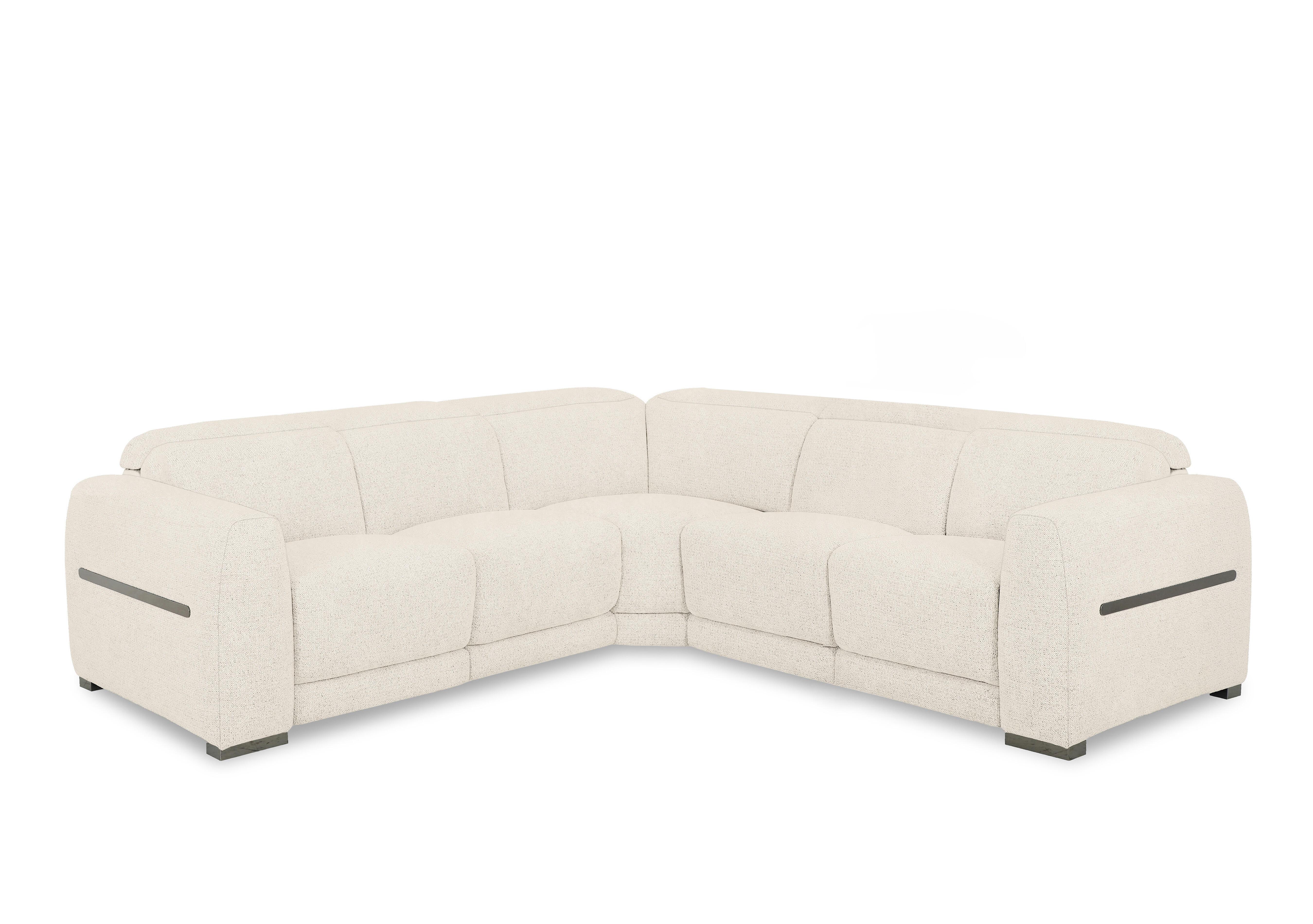 Edison Large Fabric Corner Sofa in Fab-Dab-R05 Cream Gm on Furniture Village