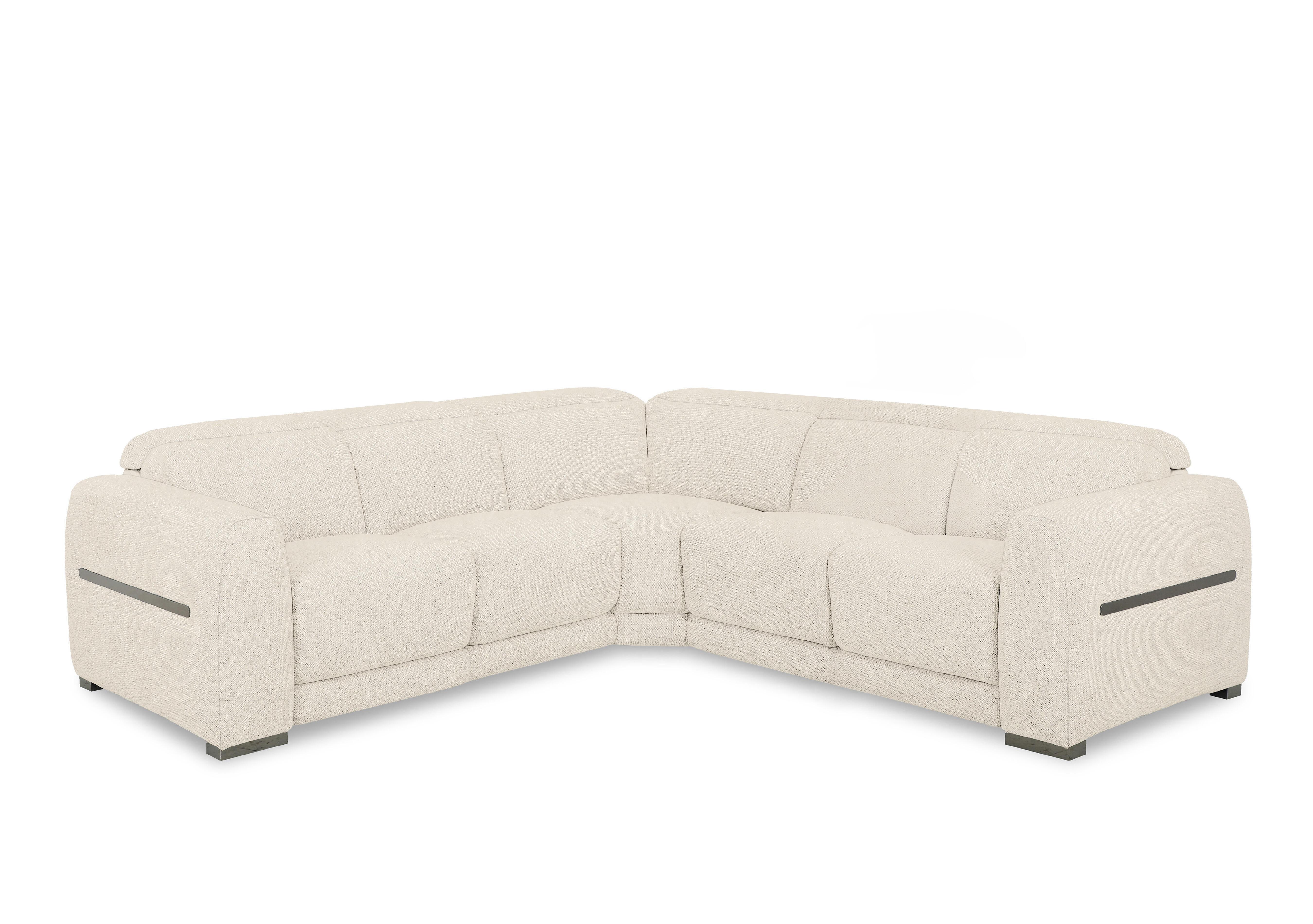 Edison Large Fabric Corner Sofa in Fab-Dab-R06 Beige Gm on Furniture Village