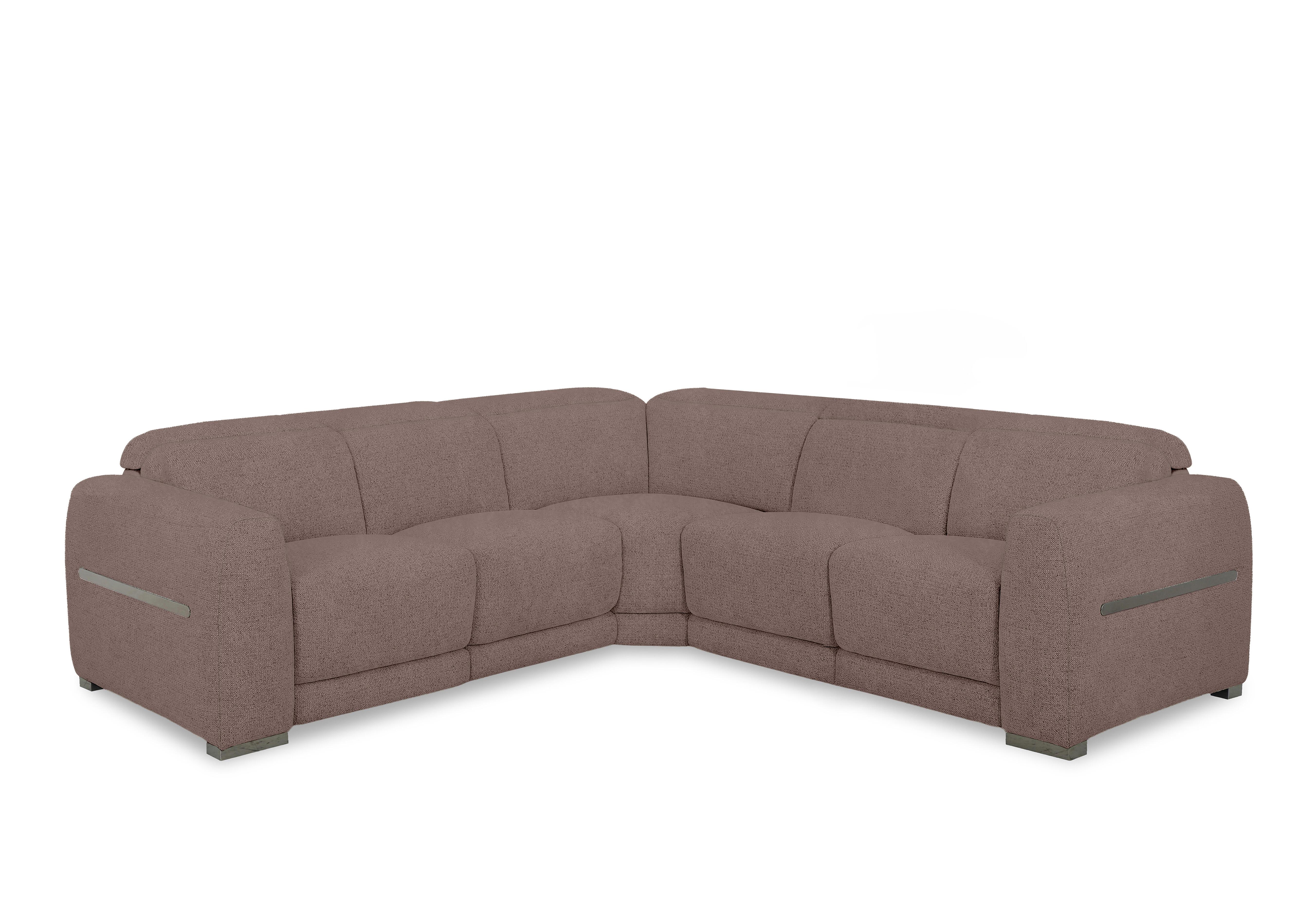 Edison Large Fabric Corner Sofa in Fab-Dab-R08 Brown Gm on Furniture Village