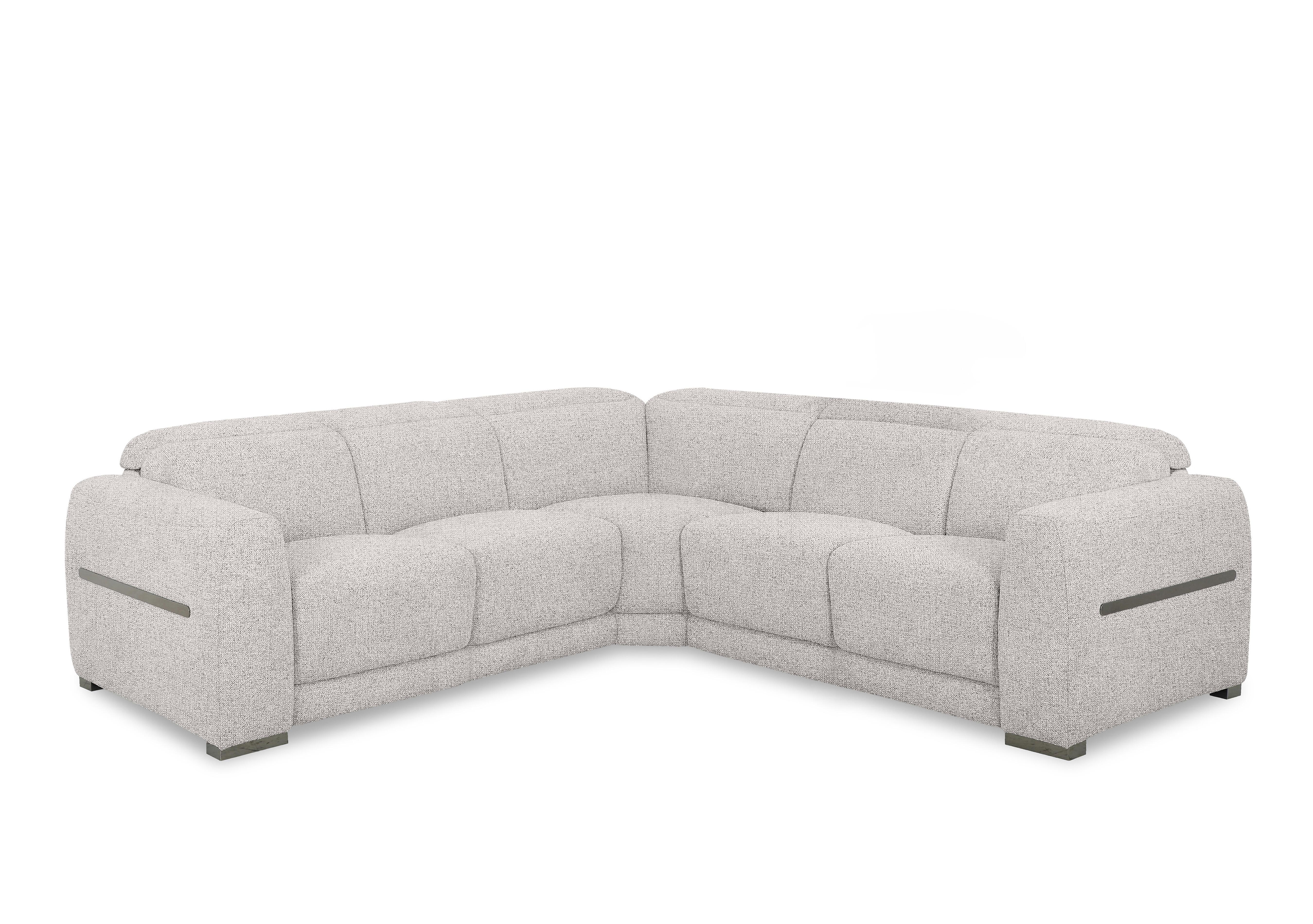 Edison Large Fabric Corner Sofa in Fab-Mil-R110 Sand Gm on Furniture Village