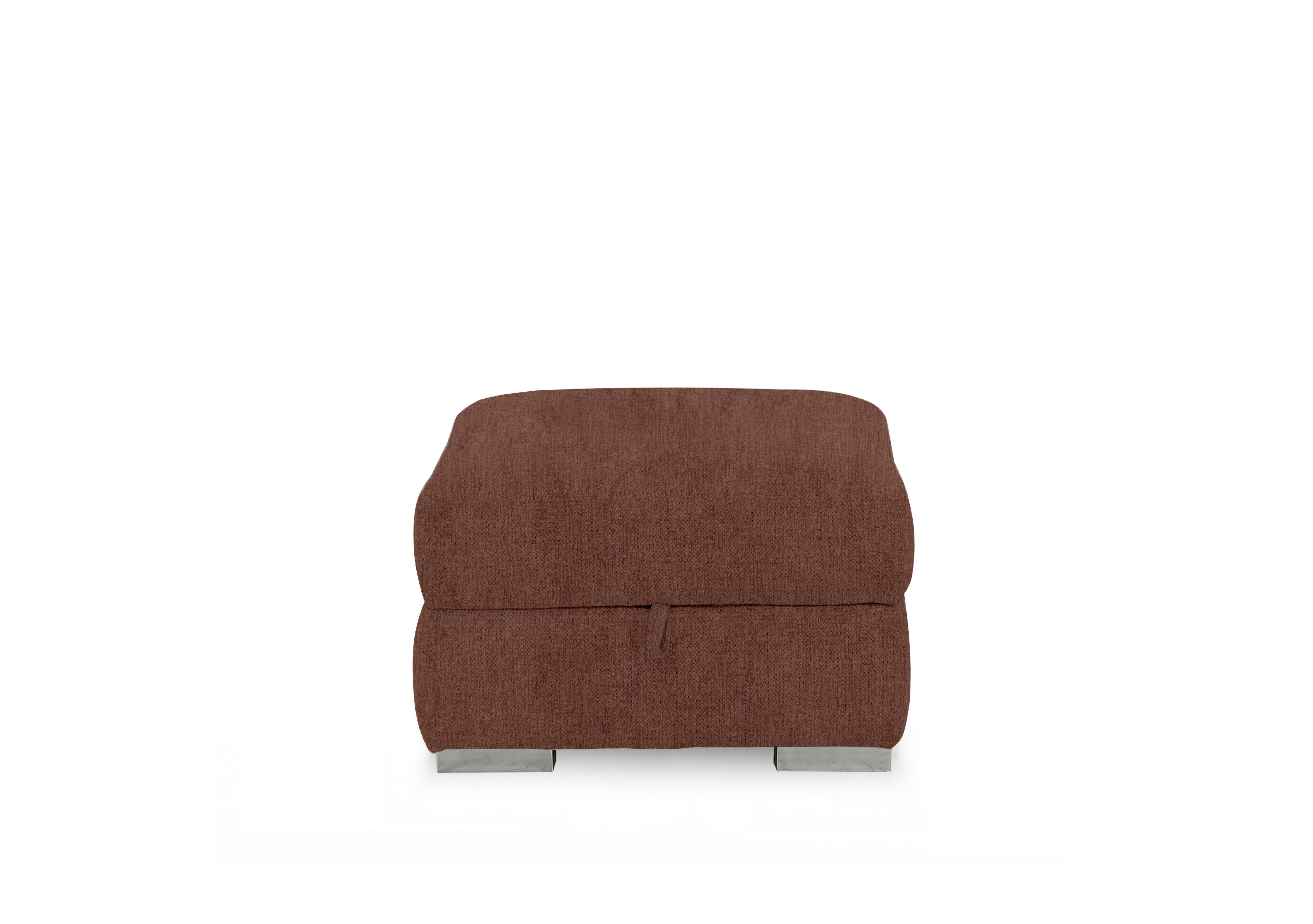 Edison Fabric Storage Footstool in Fab-Crn-R500 Caramel Gm on Furniture Village