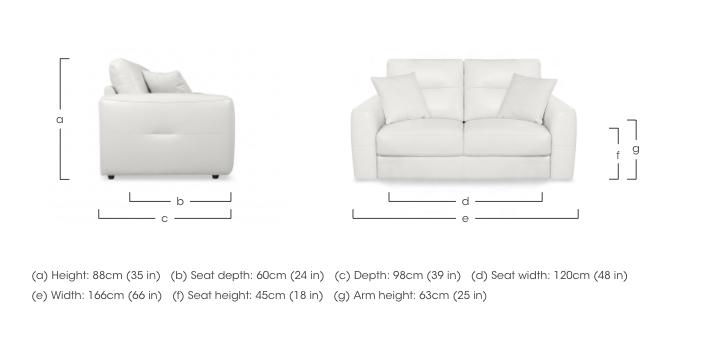 Nest Leather 2 Seater Sofa in  on Furniture Village