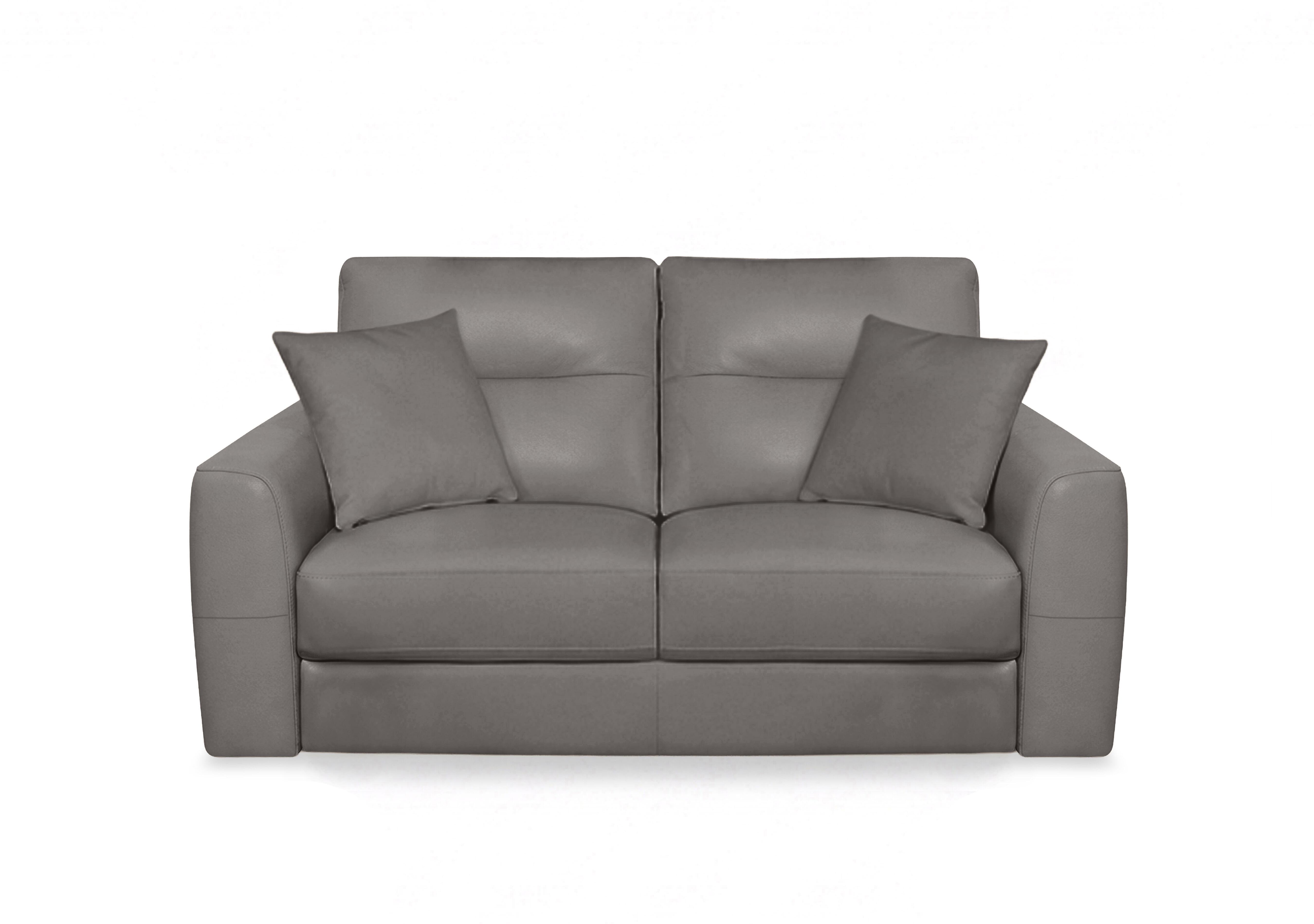 Nest Leather 2 Seater Sofa in Nc-042e Elephant on Furniture Village