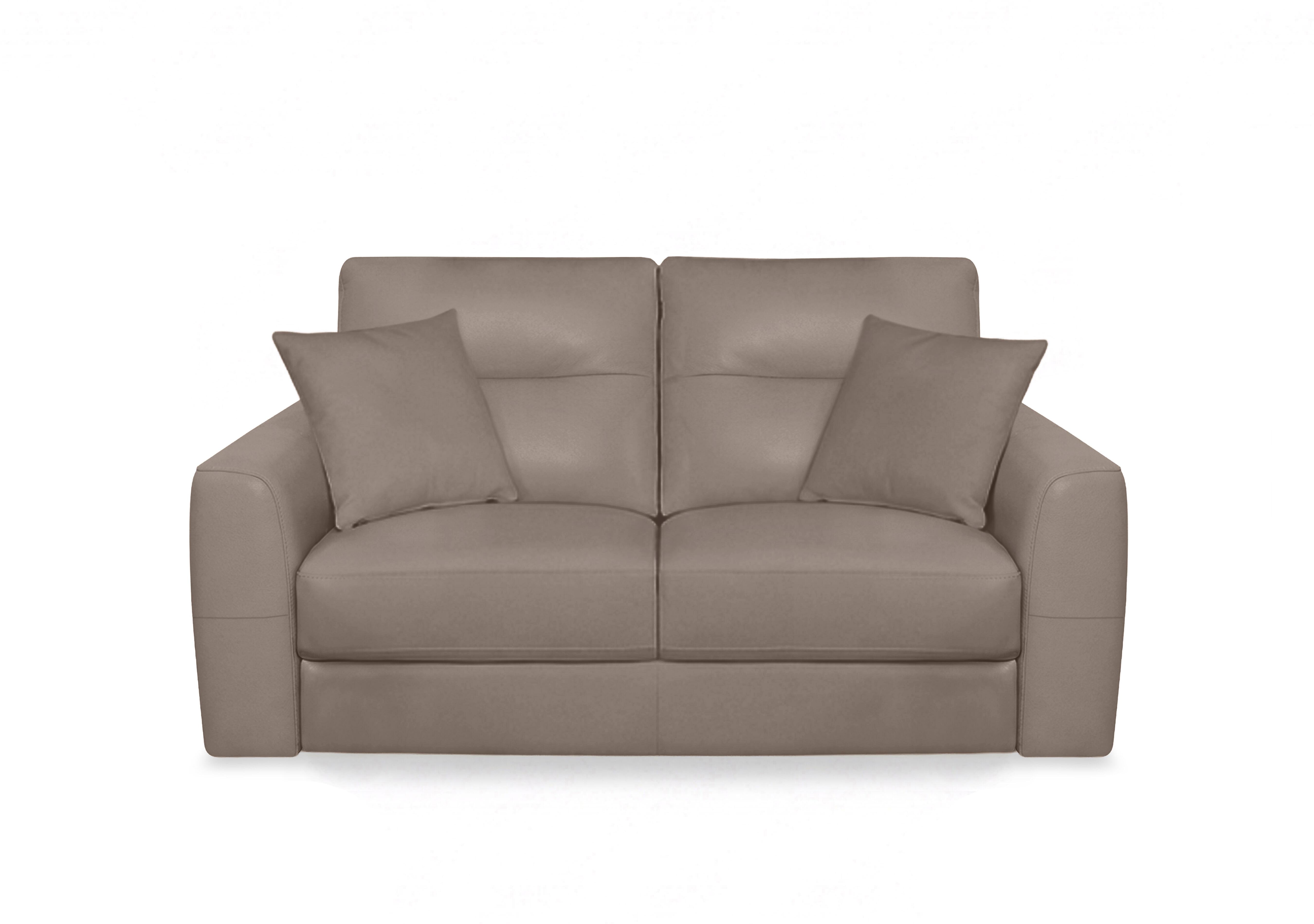 Nest Leather 2 Seater Sofa in Nc-513e Pine Bark on Furniture Village