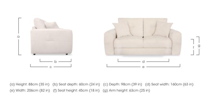 Nest Fabric 3 Seater Sofa in  on Furniture Village
