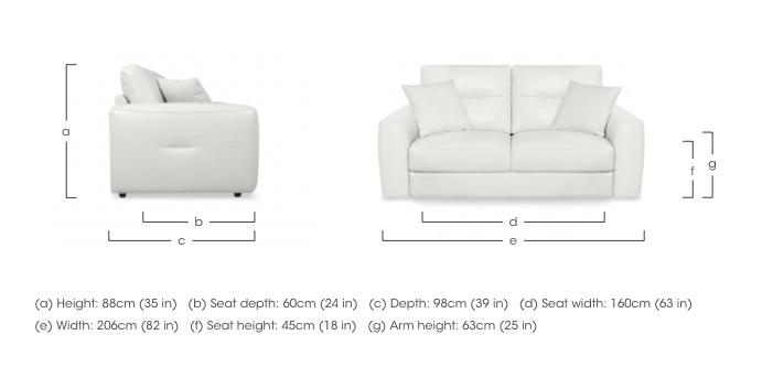 Nest Leather 3 Seater Sofa in  on Furniture Village