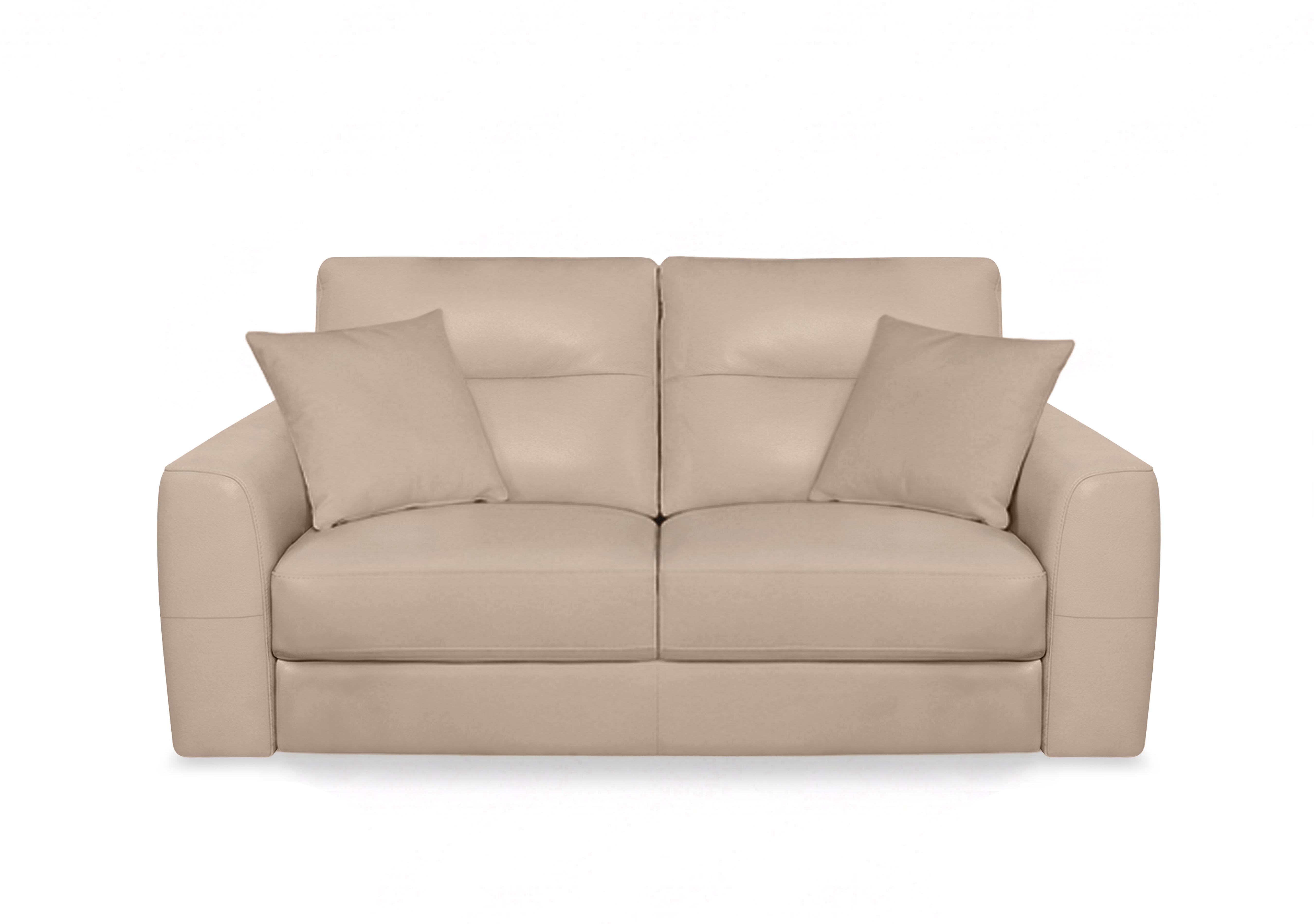 Nest Leather 3 Seater Sofa in Nc-039c Pebble on Furniture Village