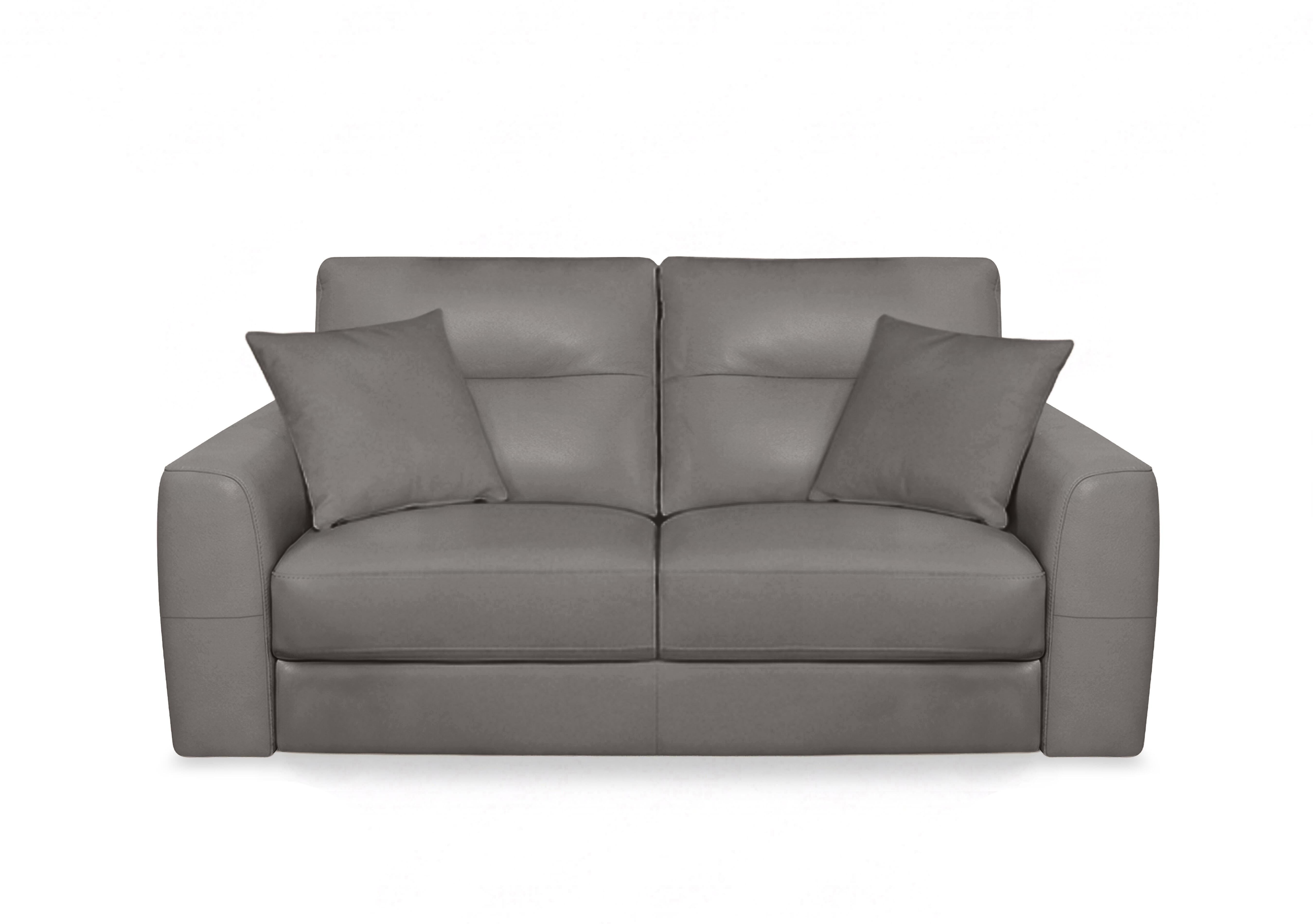 Nest Leather 3 Seater Sofa in Nc-042e Elephant on Furniture Village