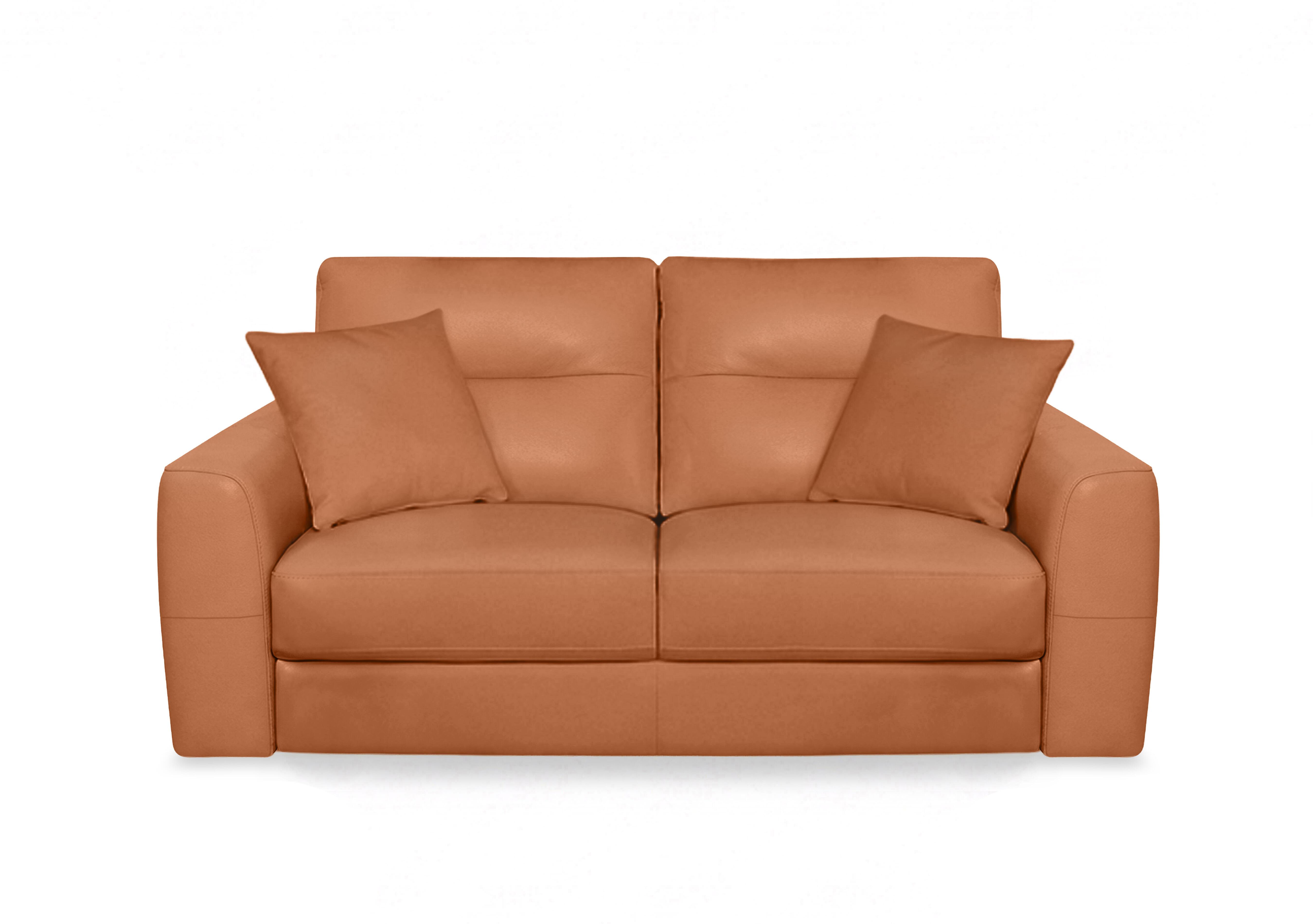Nest Leather 3 Seater Sofa in Nc-334e Pecan Brown on Furniture Village