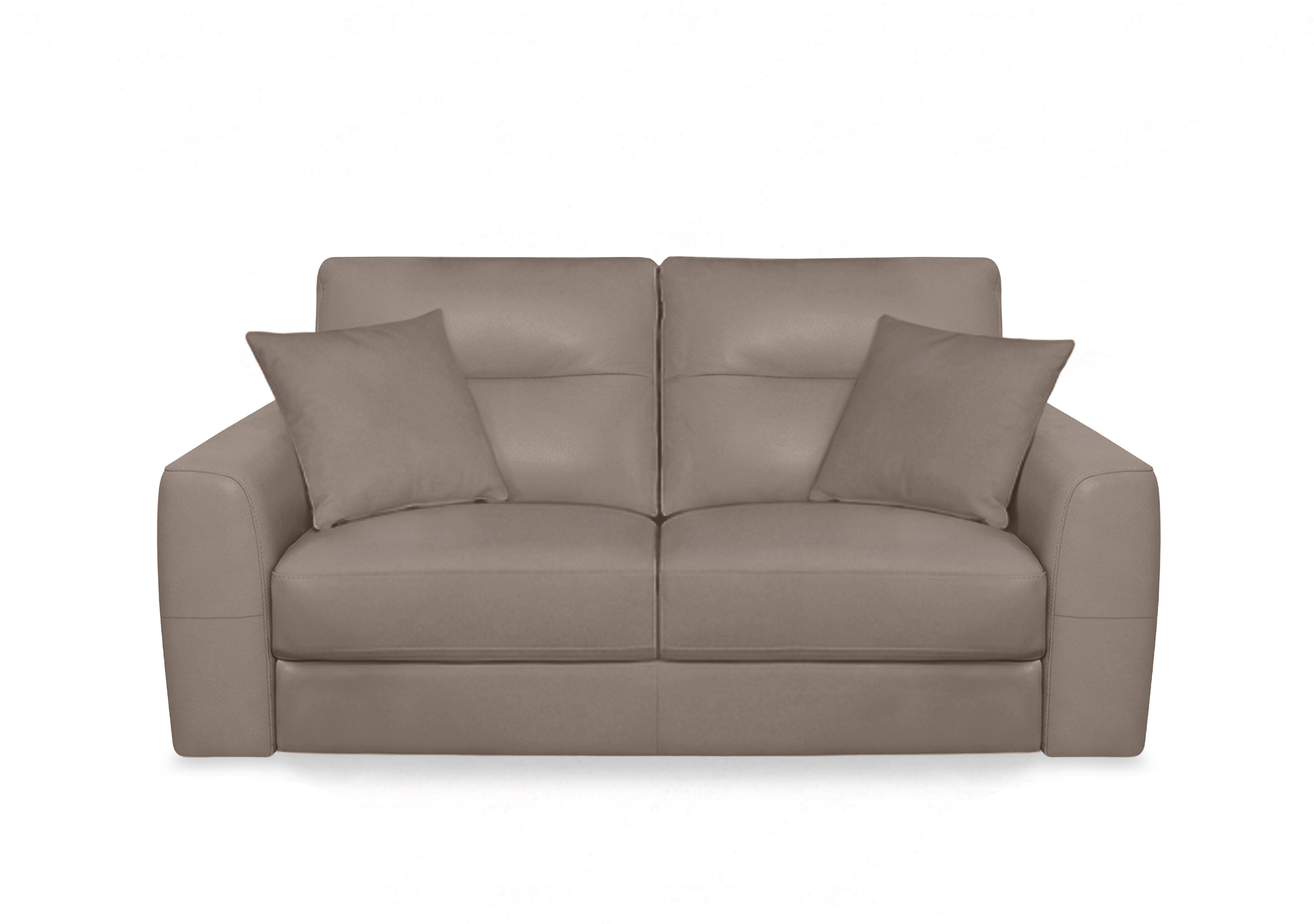 Nest Leather 3 Seater Sofa in Nc-513e Pine Bark on Furniture Village