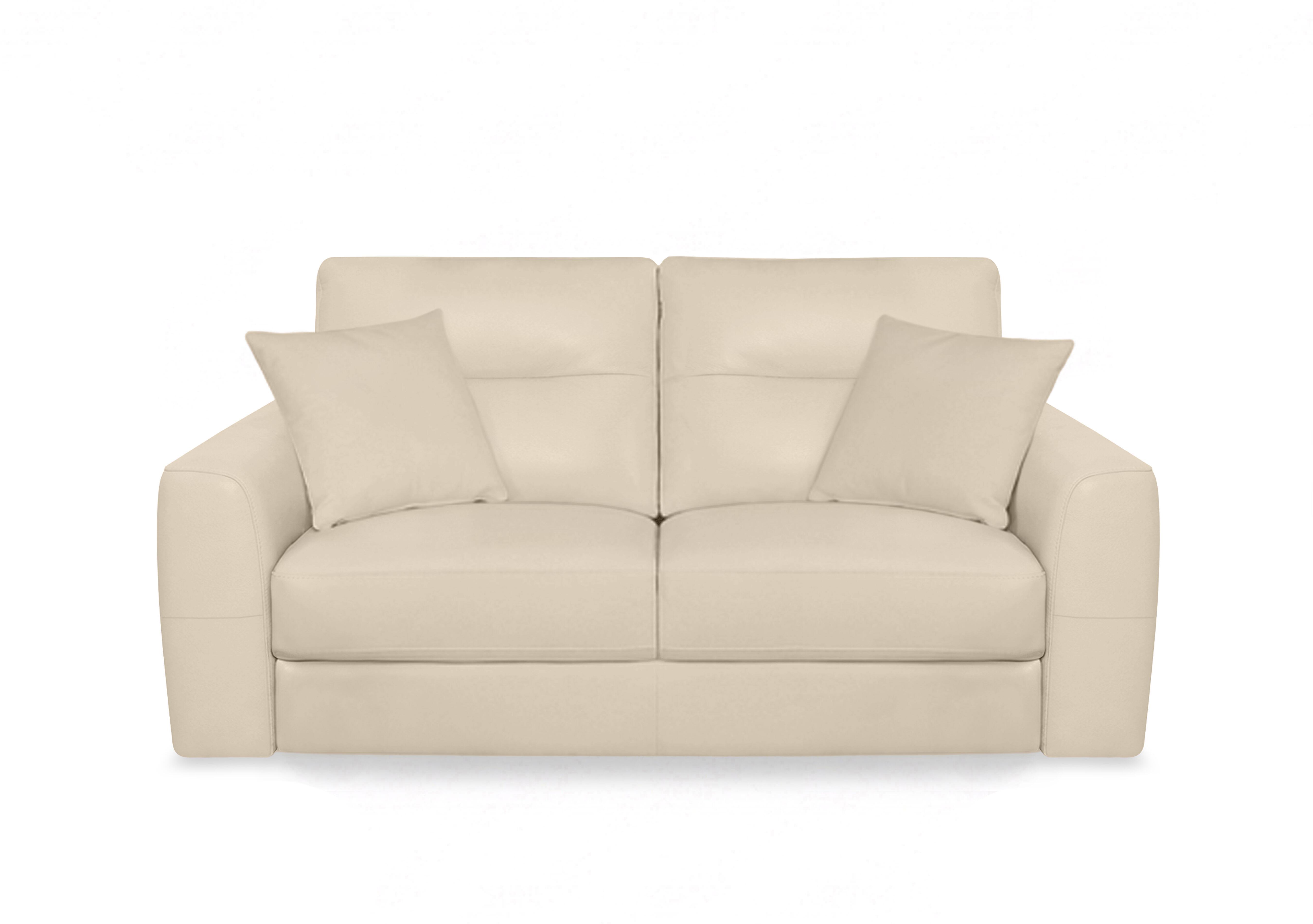 Nest Leather 3 Seater Sofa in Nc-862c Bisque on Furniture Village