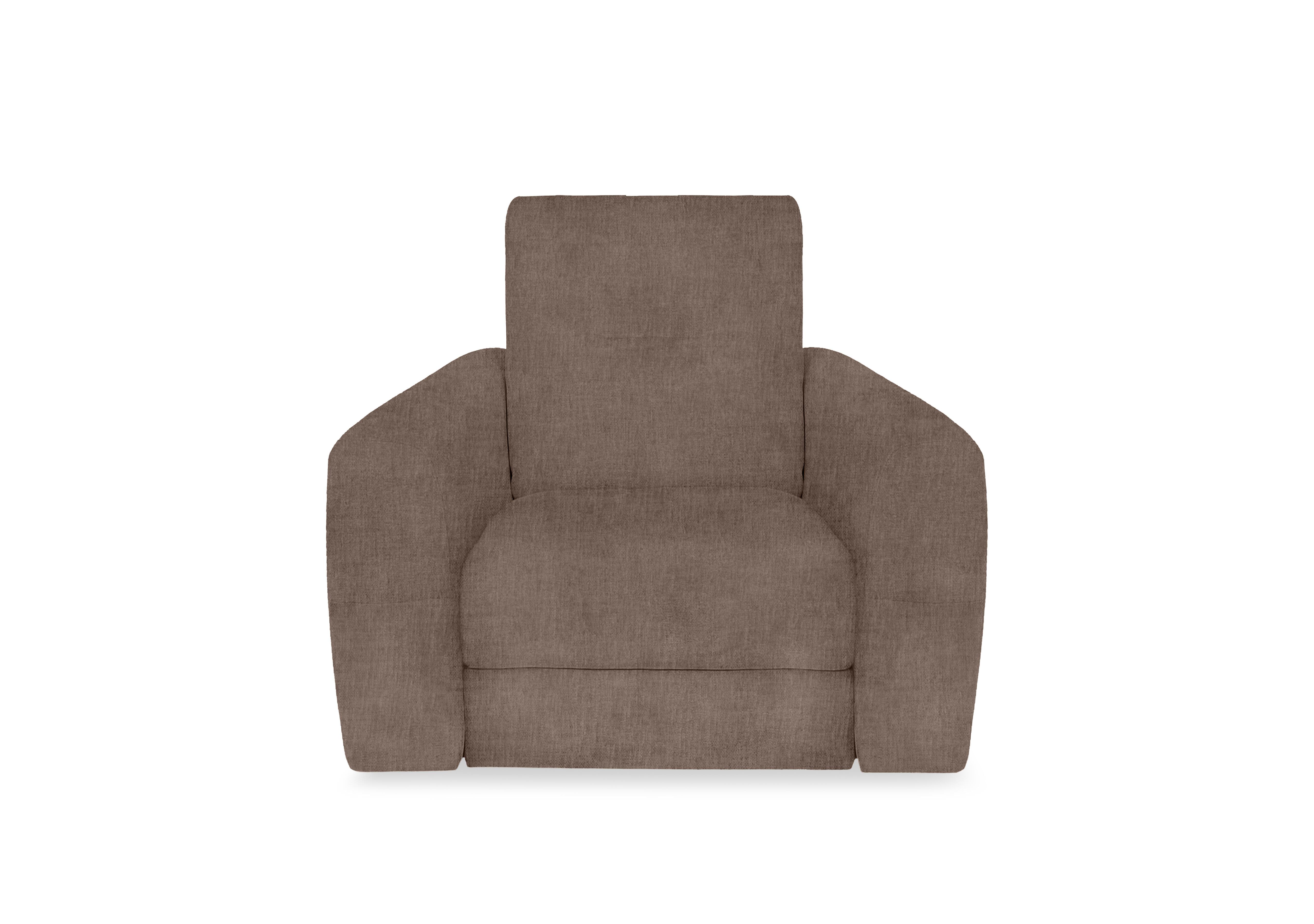 Nest Fabric Chair in Fab-Crn-R431 Brown on Furniture Village