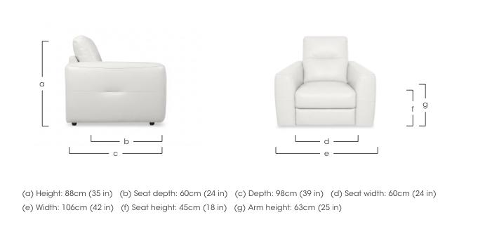 Nest Leather Chair in  on Furniture Village