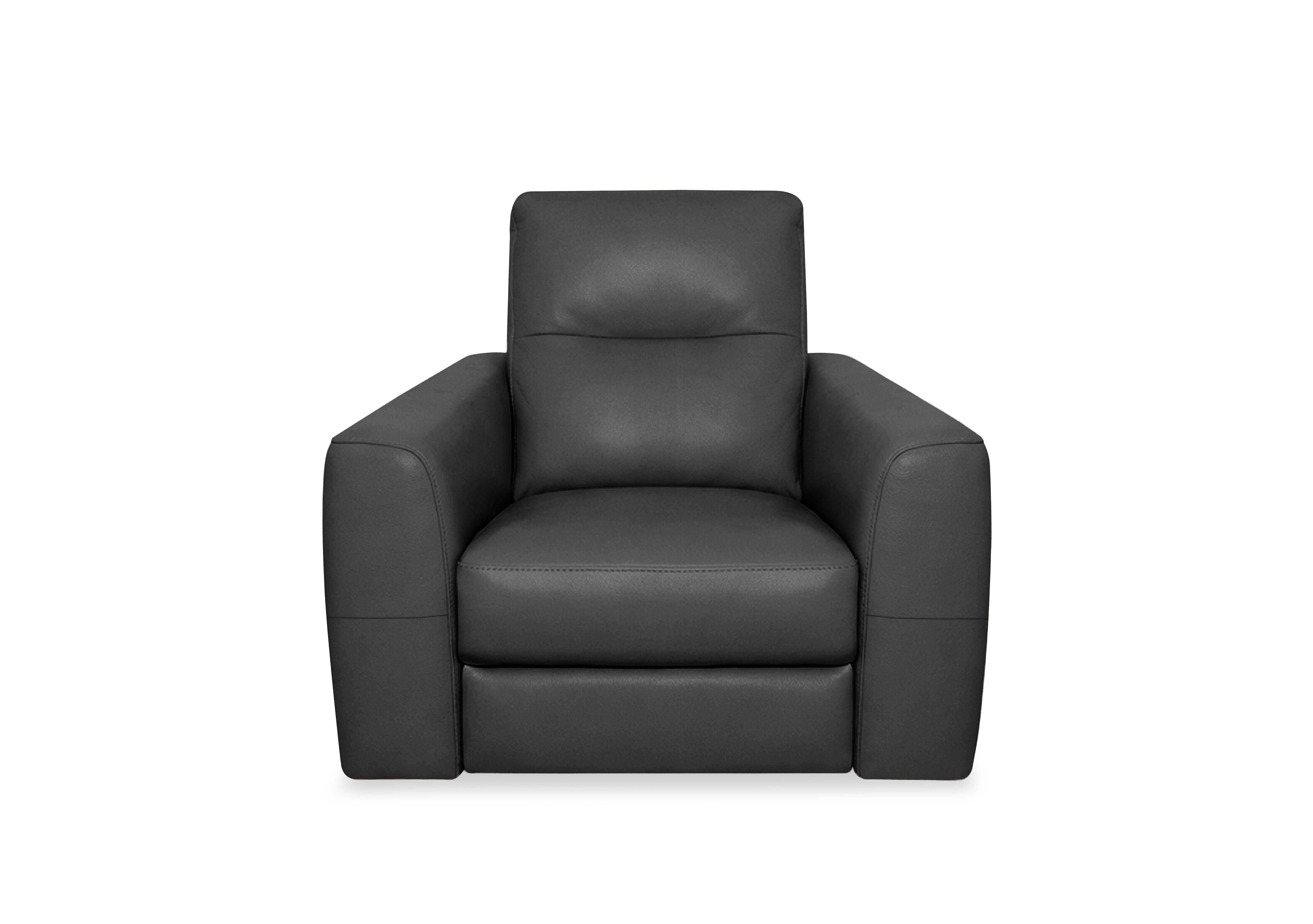 Nest Leather Chair in Nc-023c Black on Furniture Village