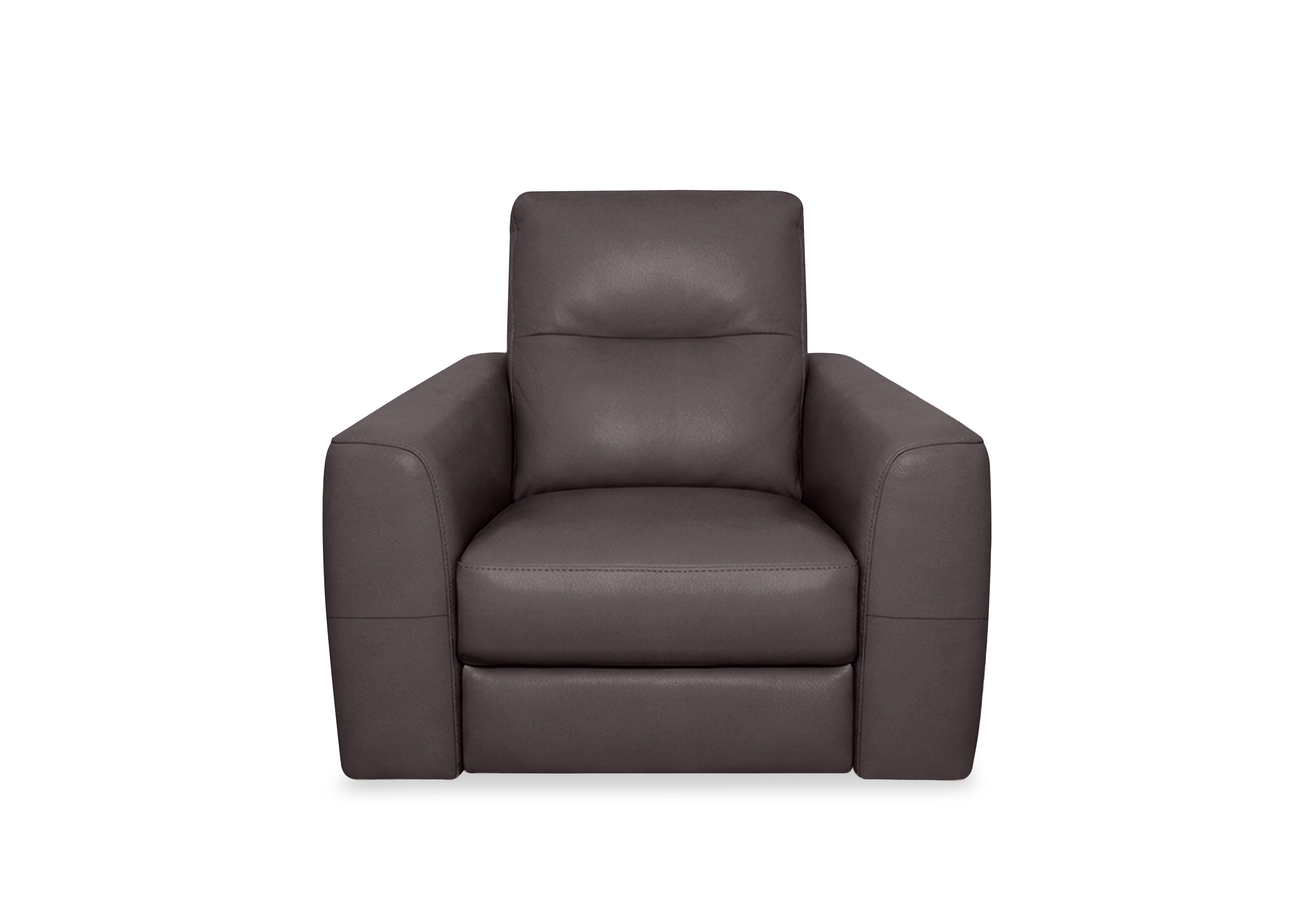 Nest Leather Chair in Nc-037c Dark Chocolate on Furniture Village