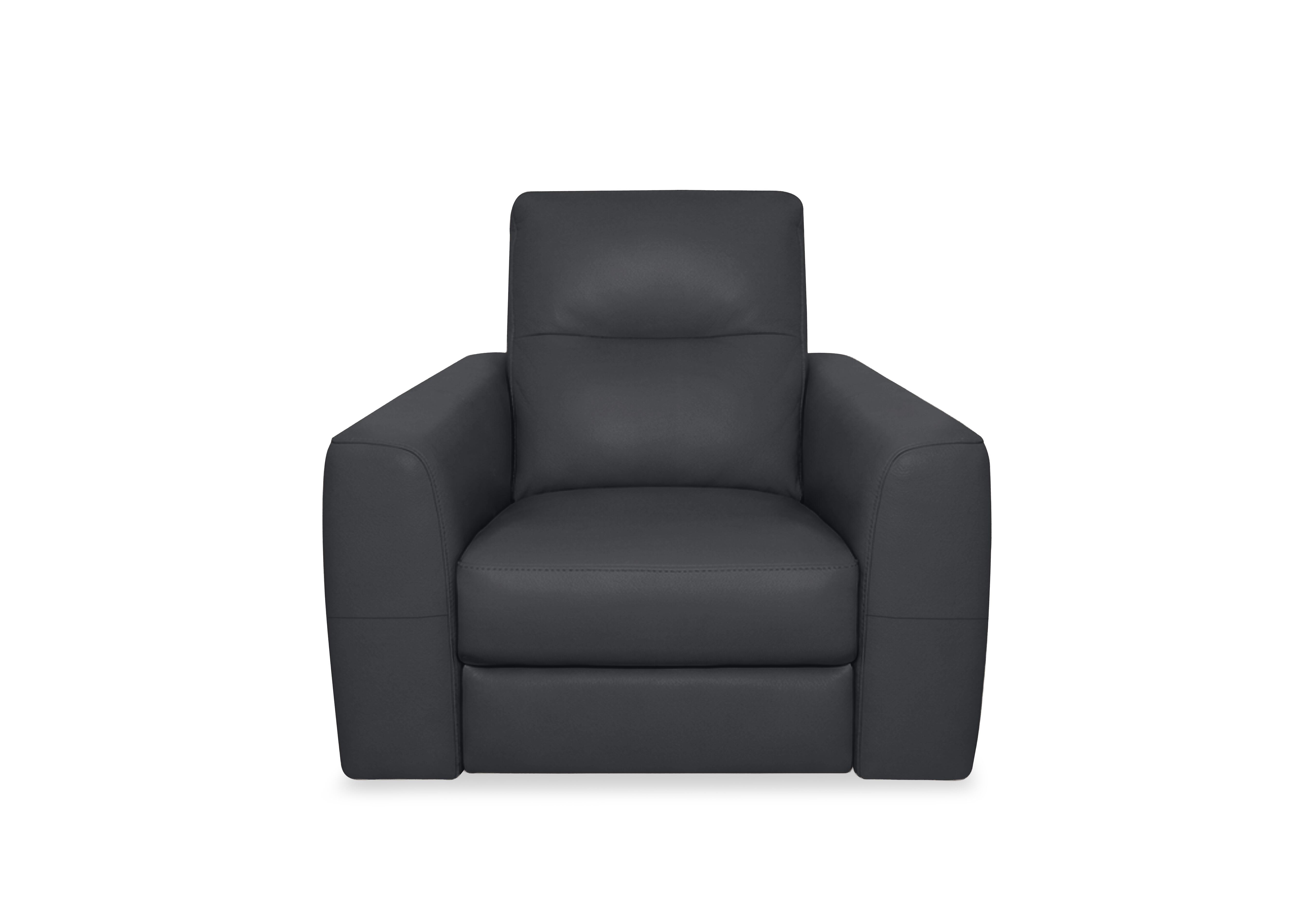 Nest Leather Chair in Nc-058e Shale Grey on Furniture Village