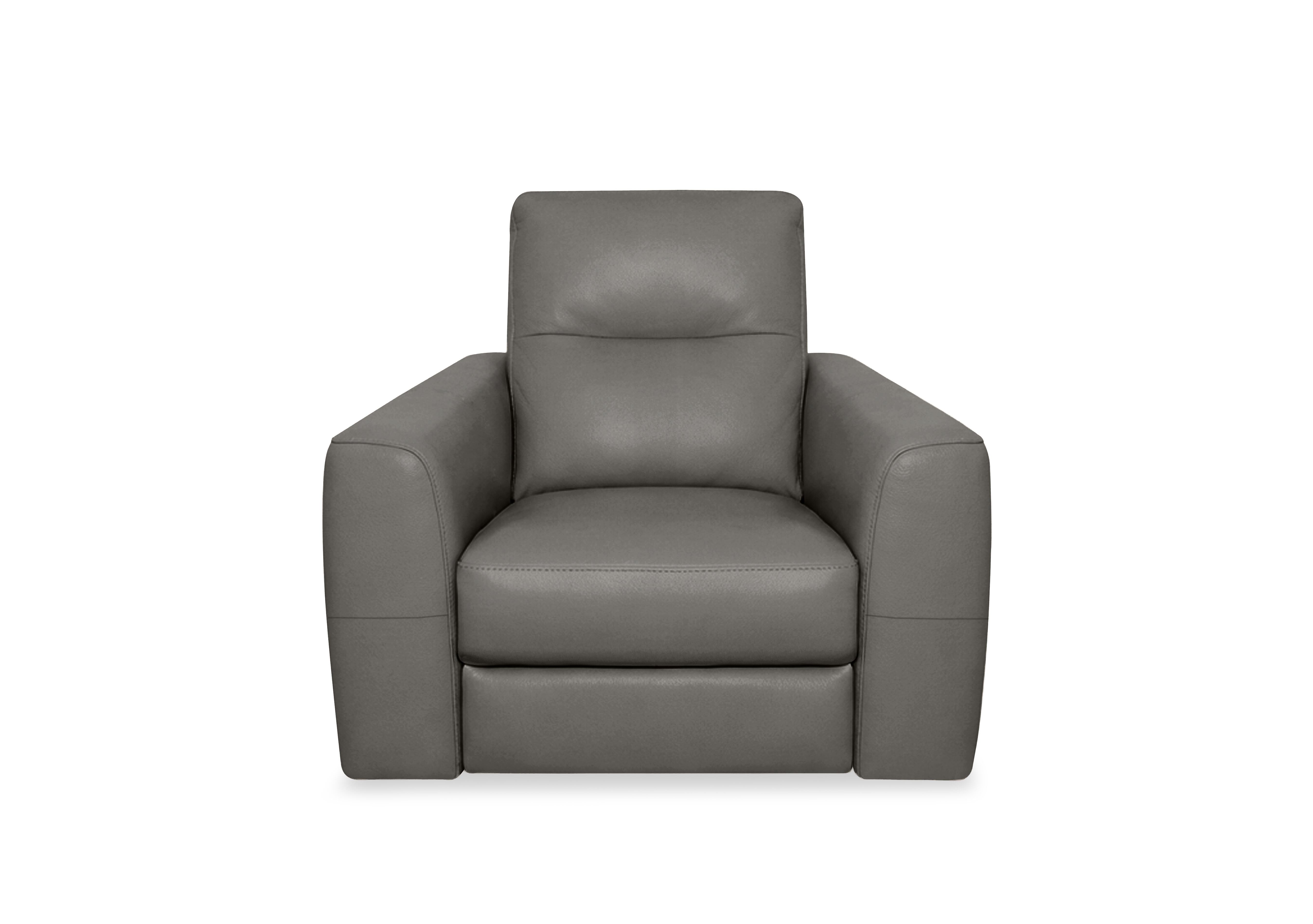 Nest Leather Chair in Nc-088e Charcoal Grey on Furniture Village