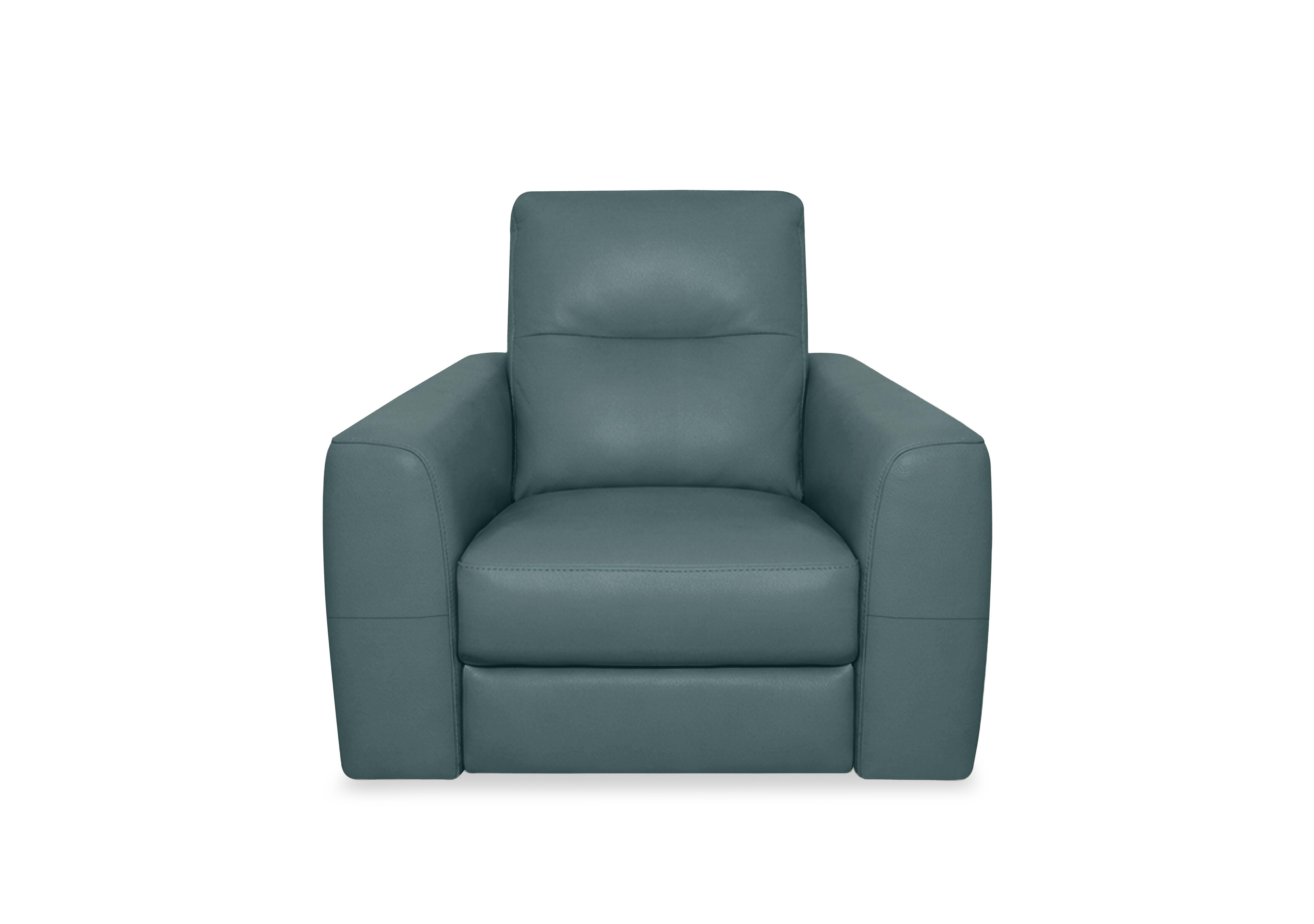 Nest Leather Chair in Nc-301e Lake Green on Furniture Village