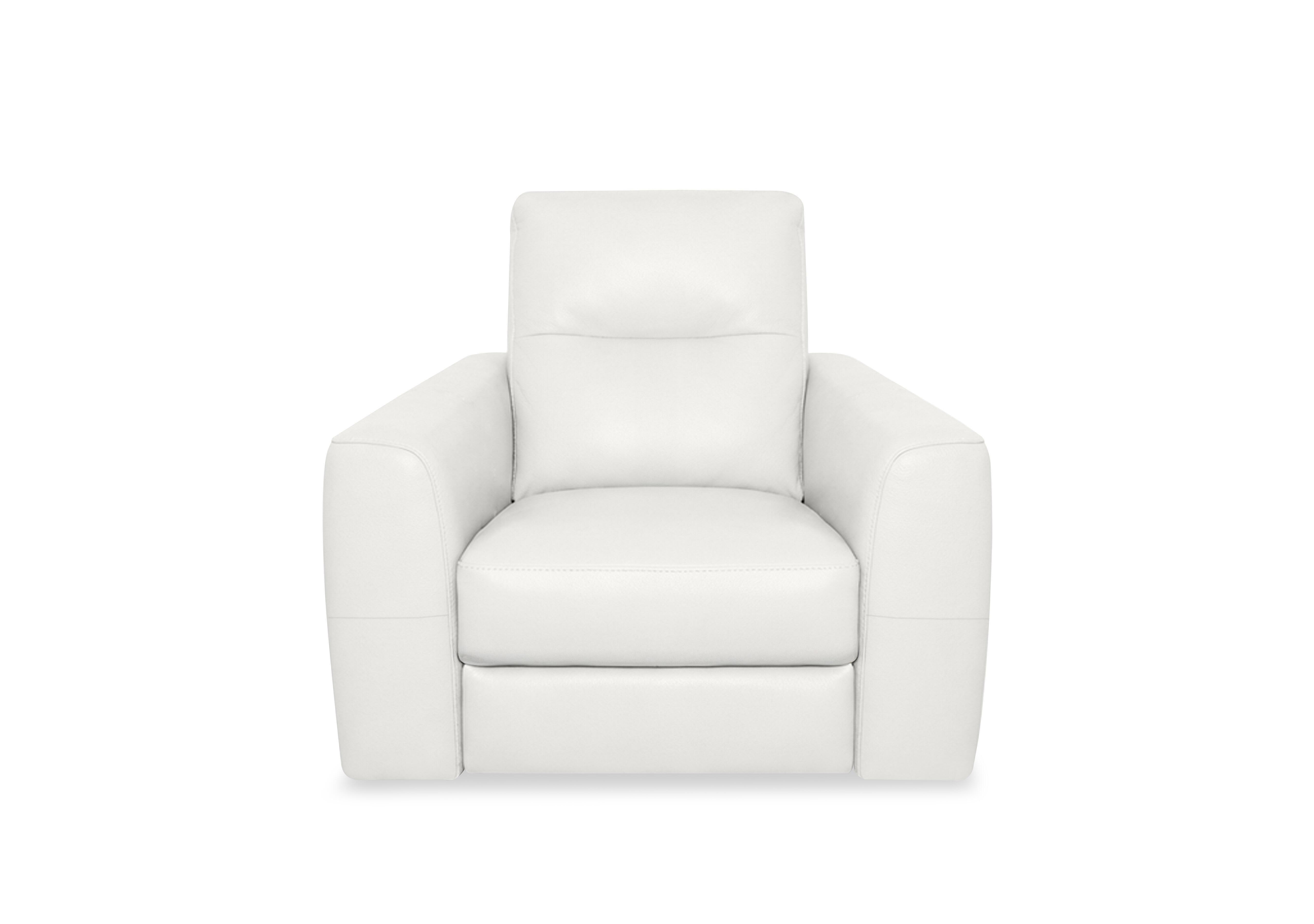 Nest Leather Chair in Nc-744d Star White on Furniture Village