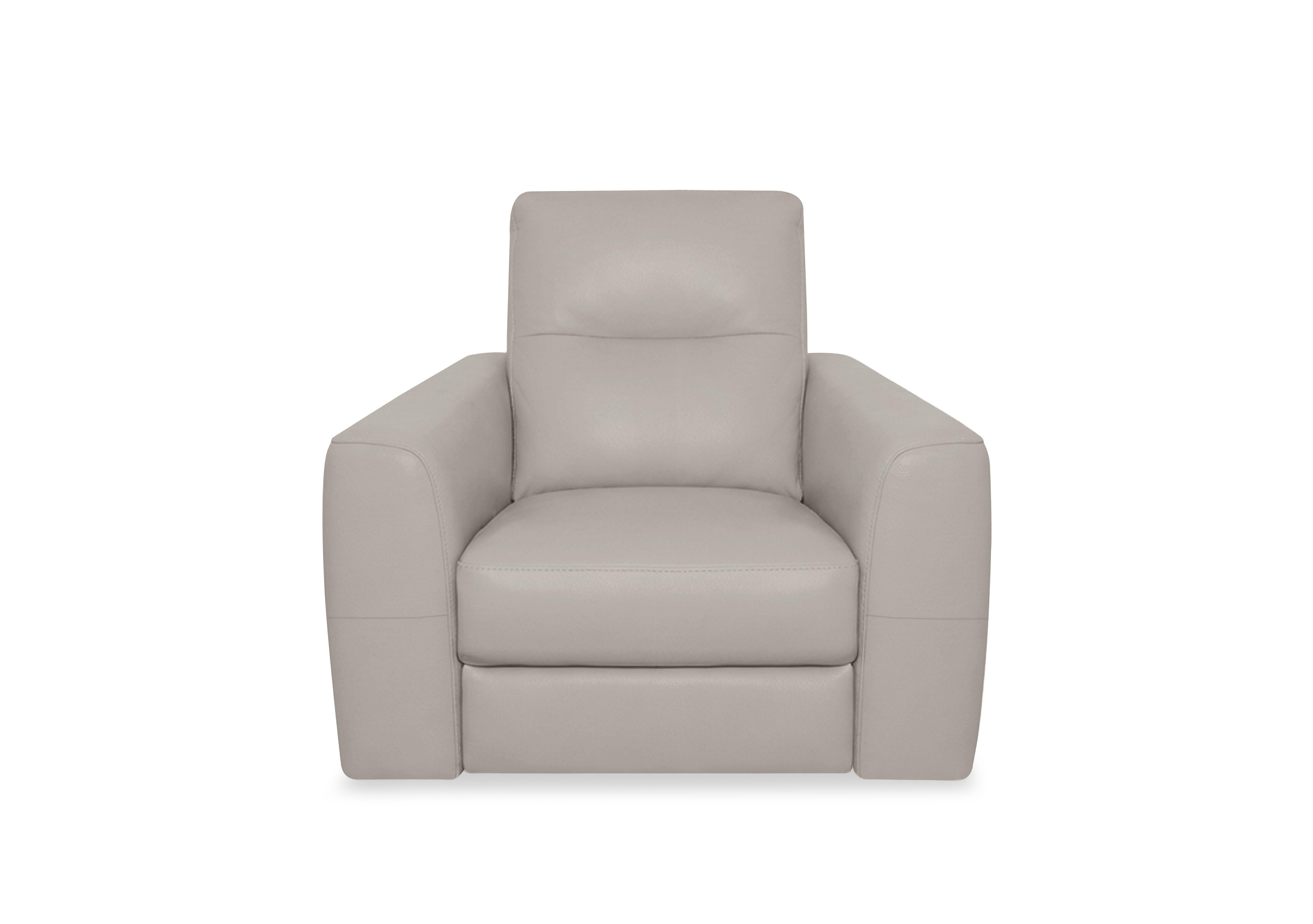 Nest Leather Chair in Nc-946b Feather Grey on Furniture Village